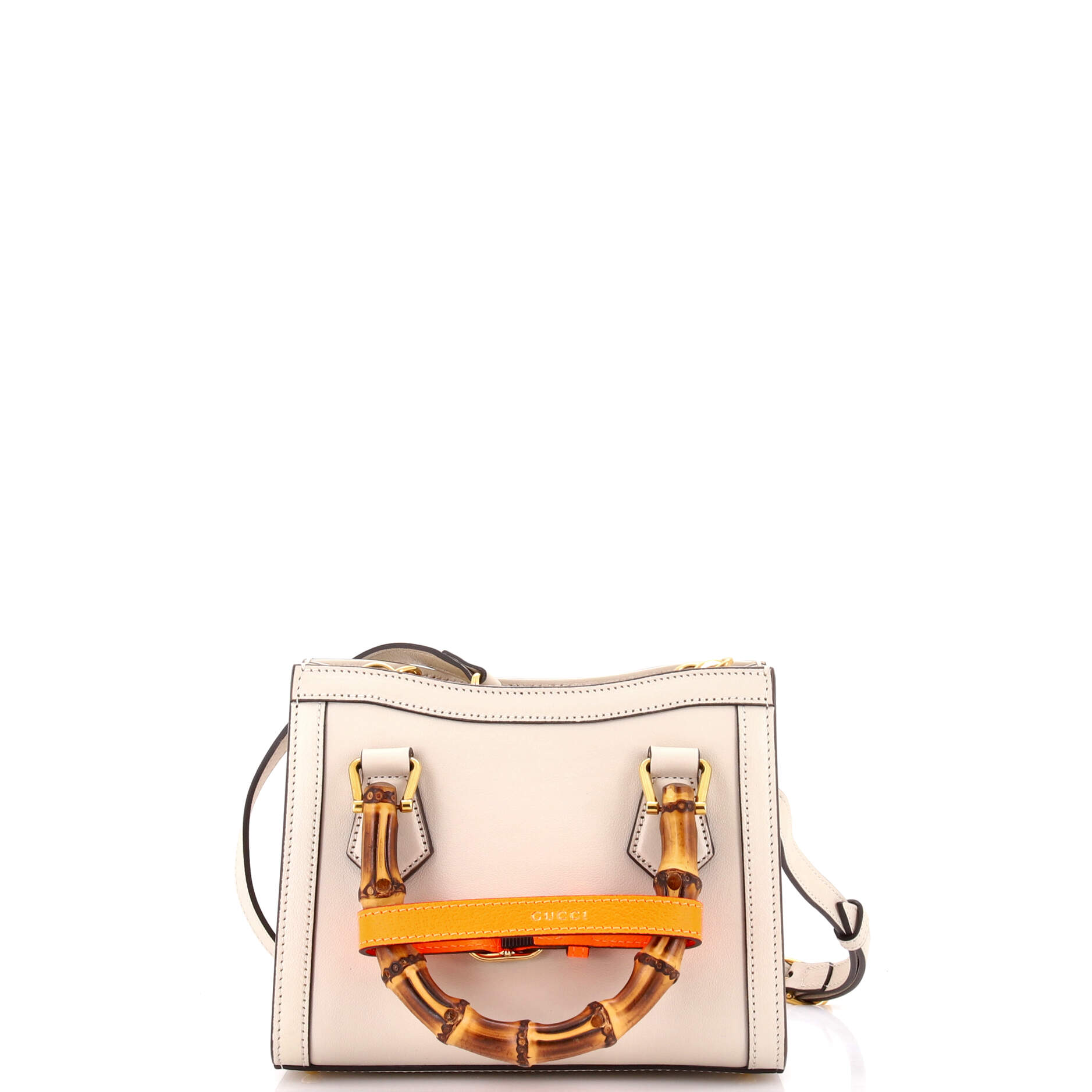 Diana NM Bamboo Handle Tote Leather Mini