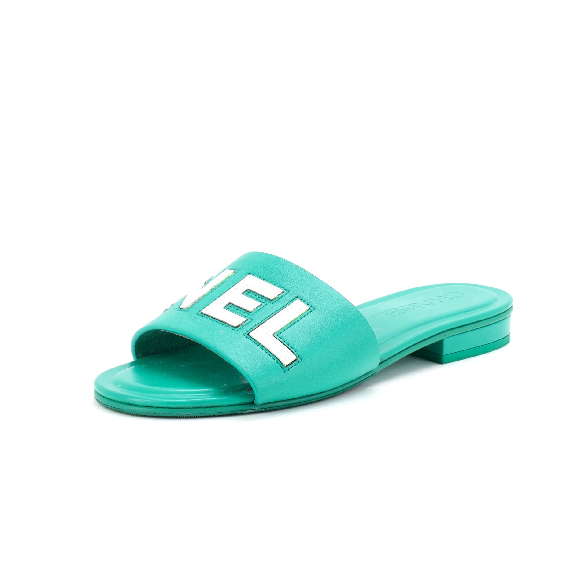 Women's CHA-NEL Mule Sandals Leather