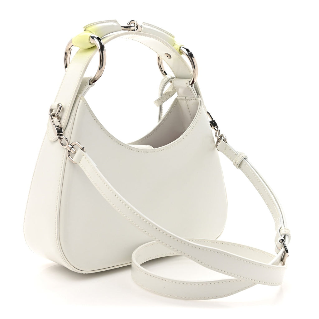 Master Lux Calfskin Horsebit Chain Shoulder Bag Great White