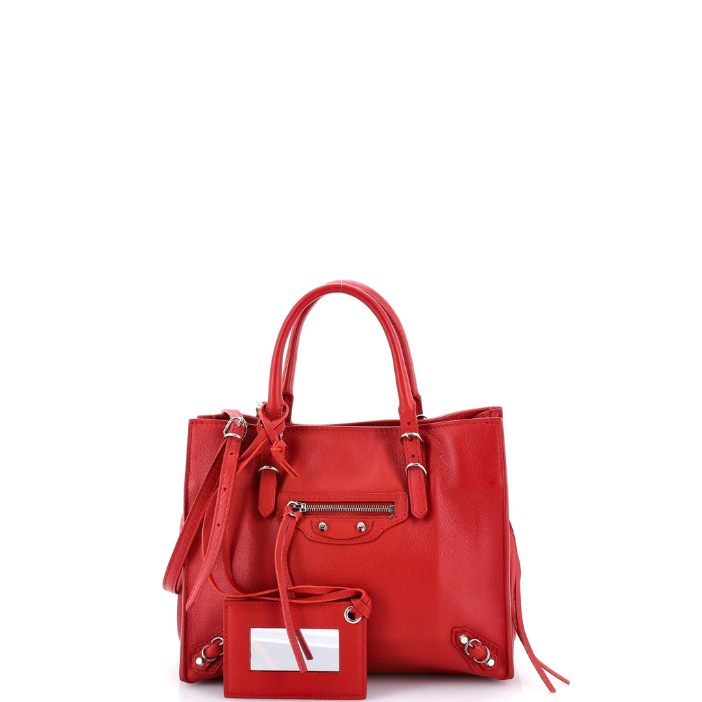 Papier A4 Zip Around Classic Studs Bag Leather Mini