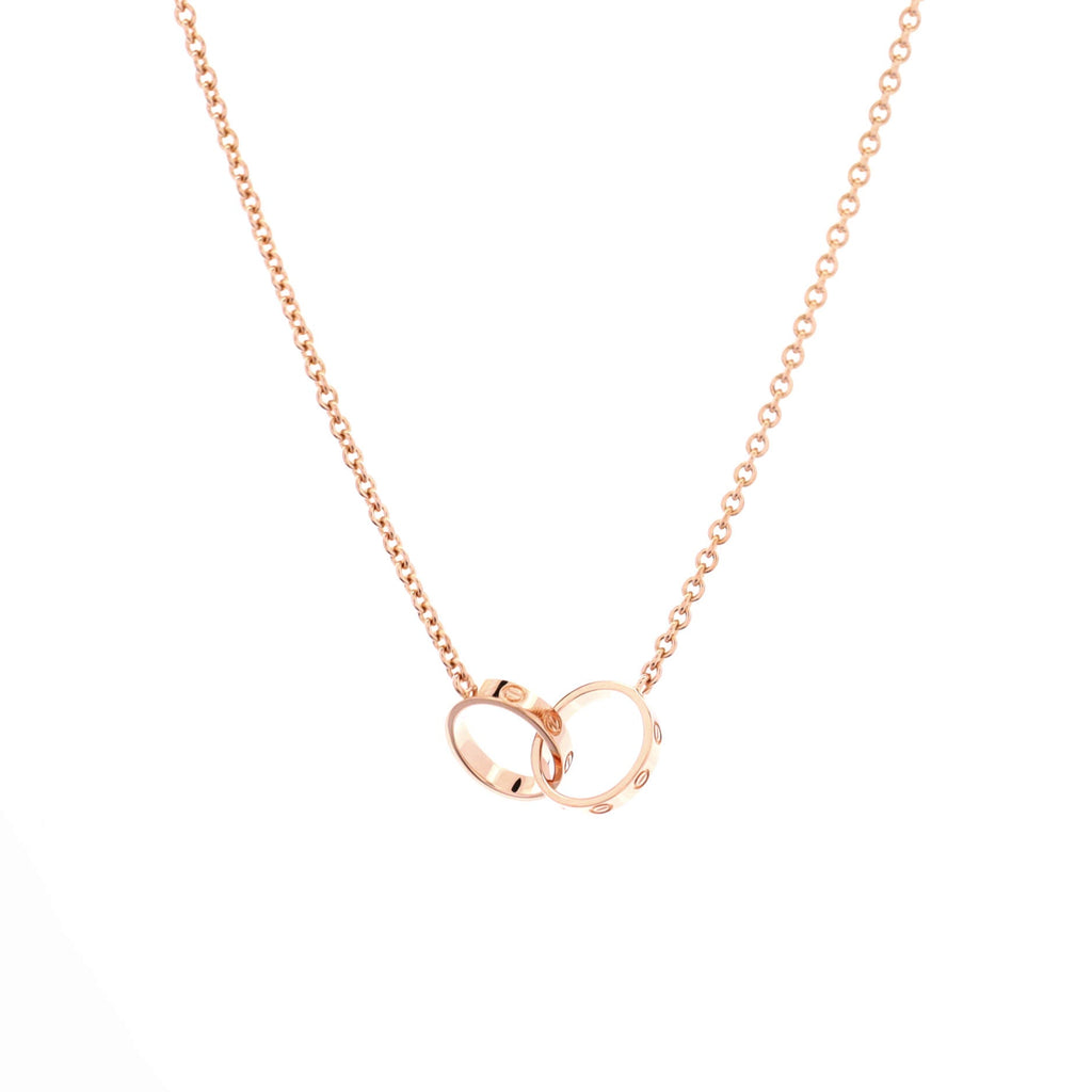 Love Interlocking Necklace 18K Rose Gold