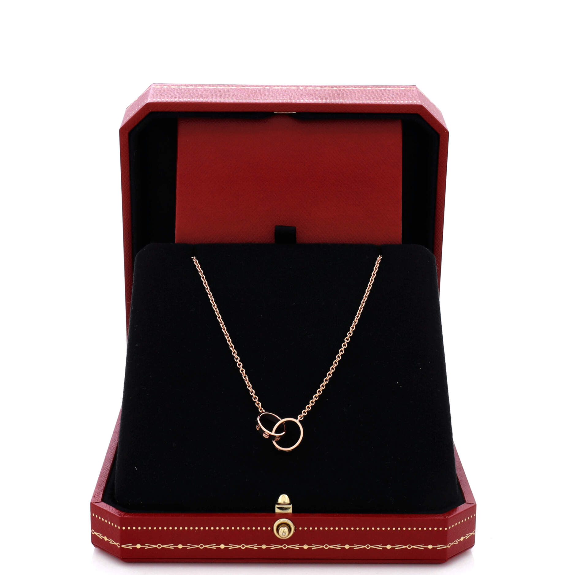 Love Interlocking Necklace 18K Rose Gold