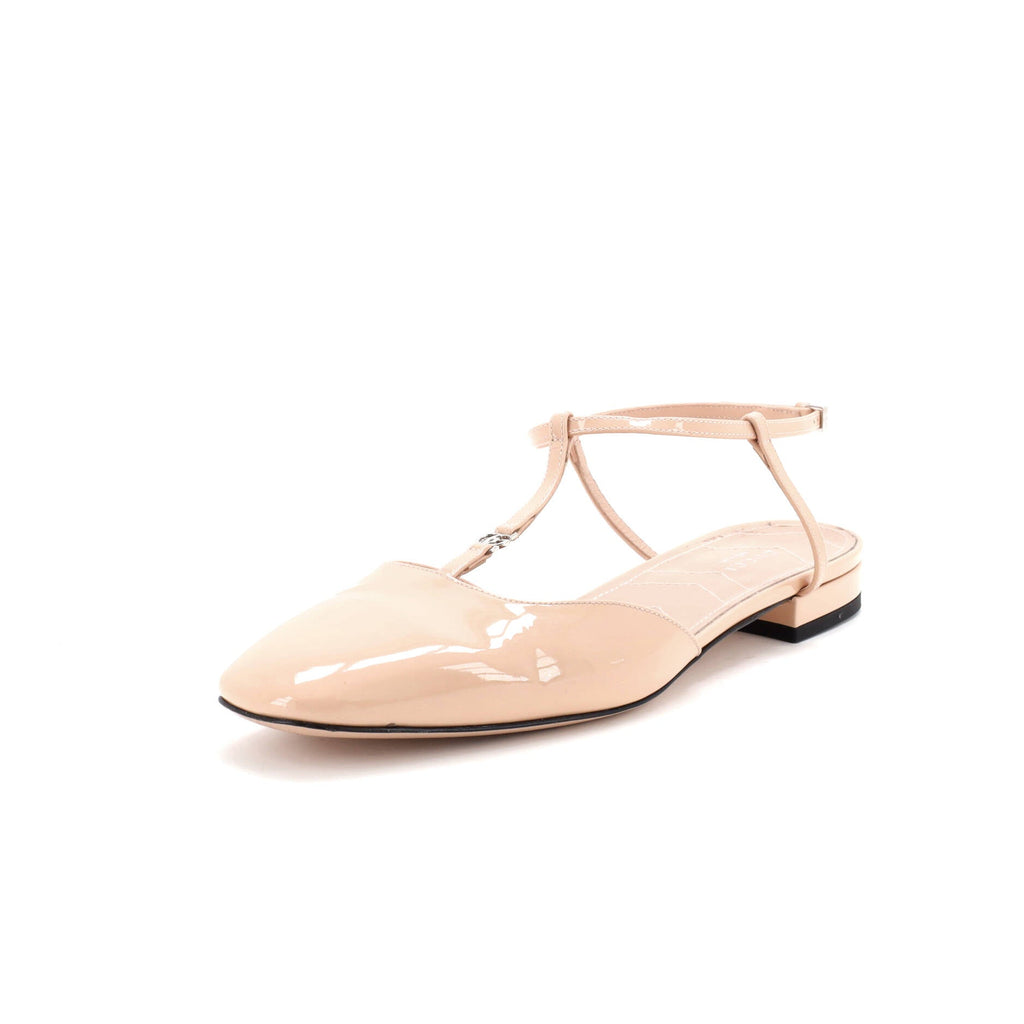 Women's GG Slingback Flats Patent