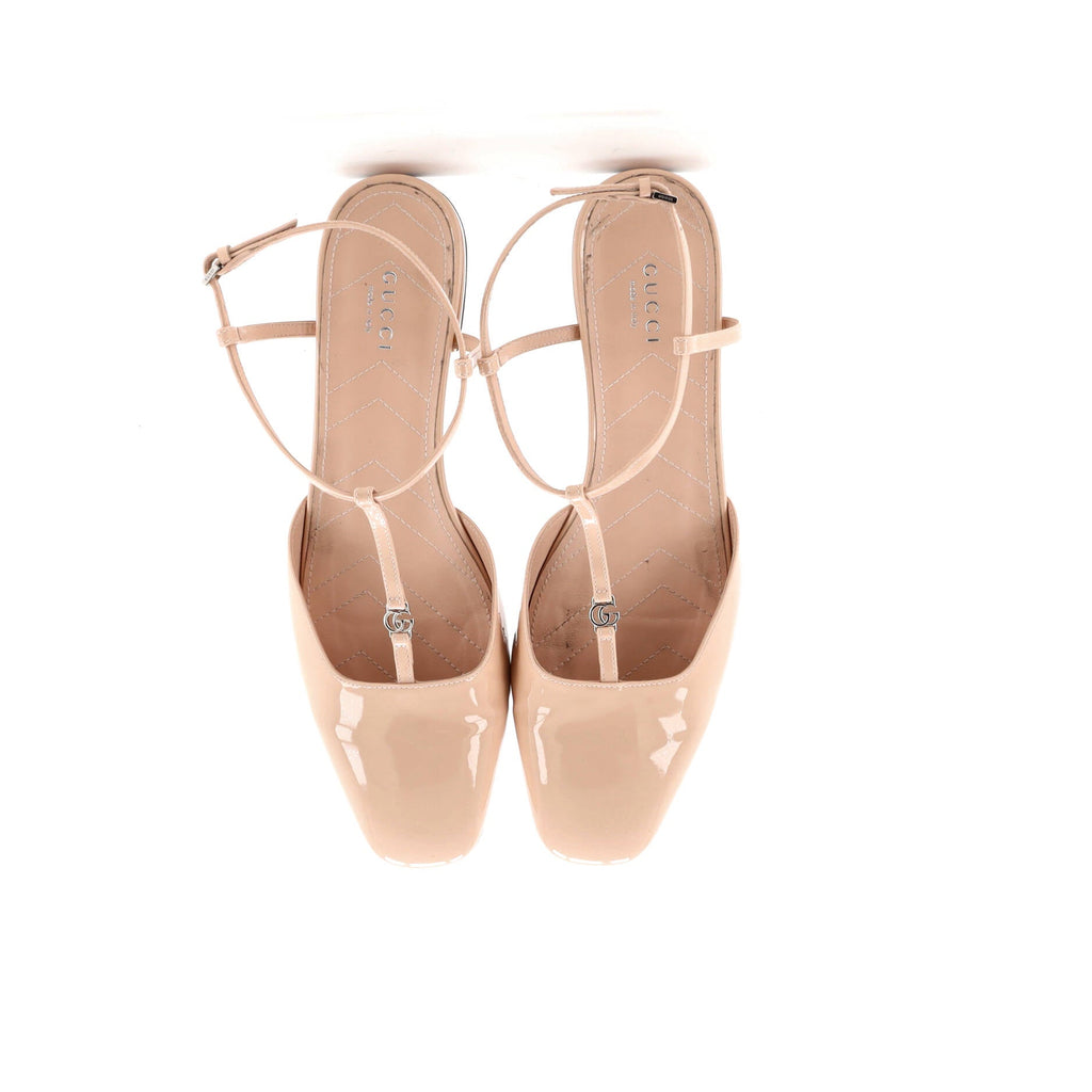 Women's GG Slingback Flats Patent