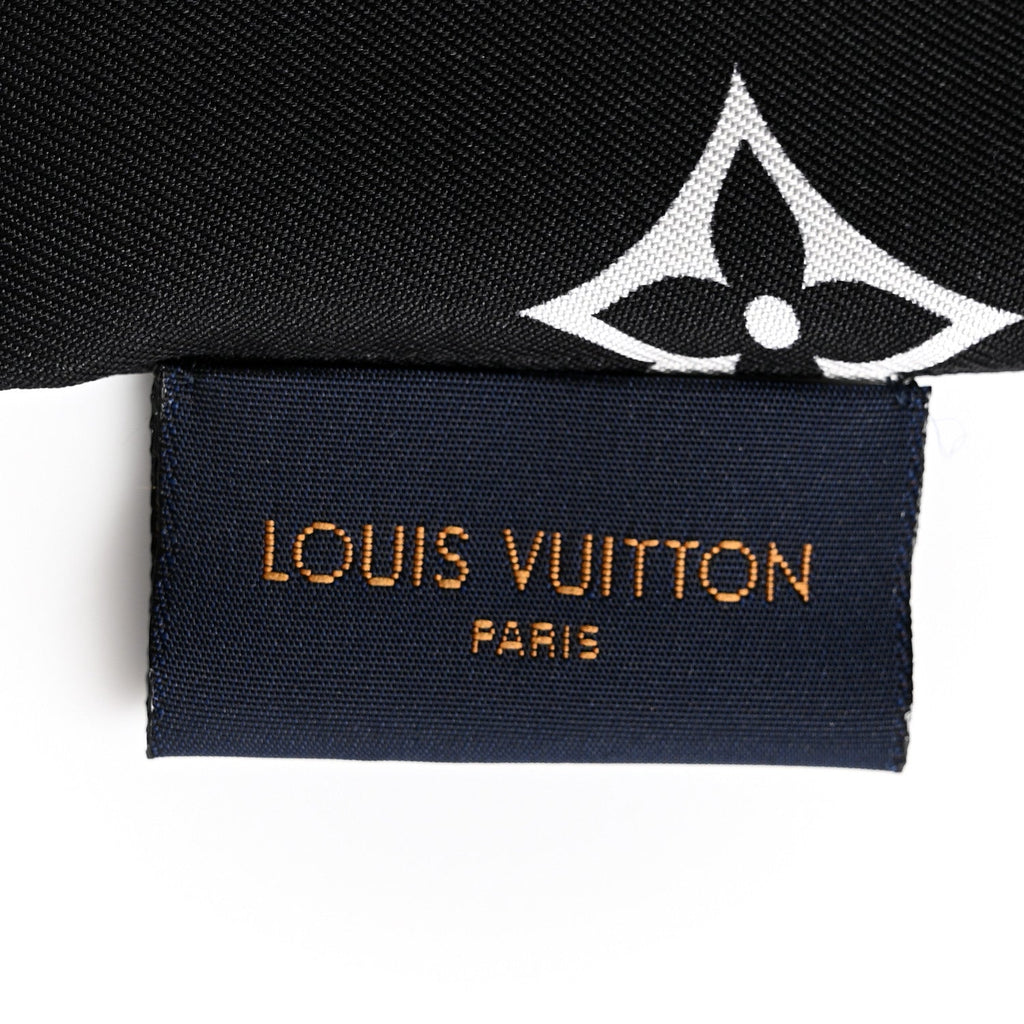 Silk Monogram Confidential Bandeau Black