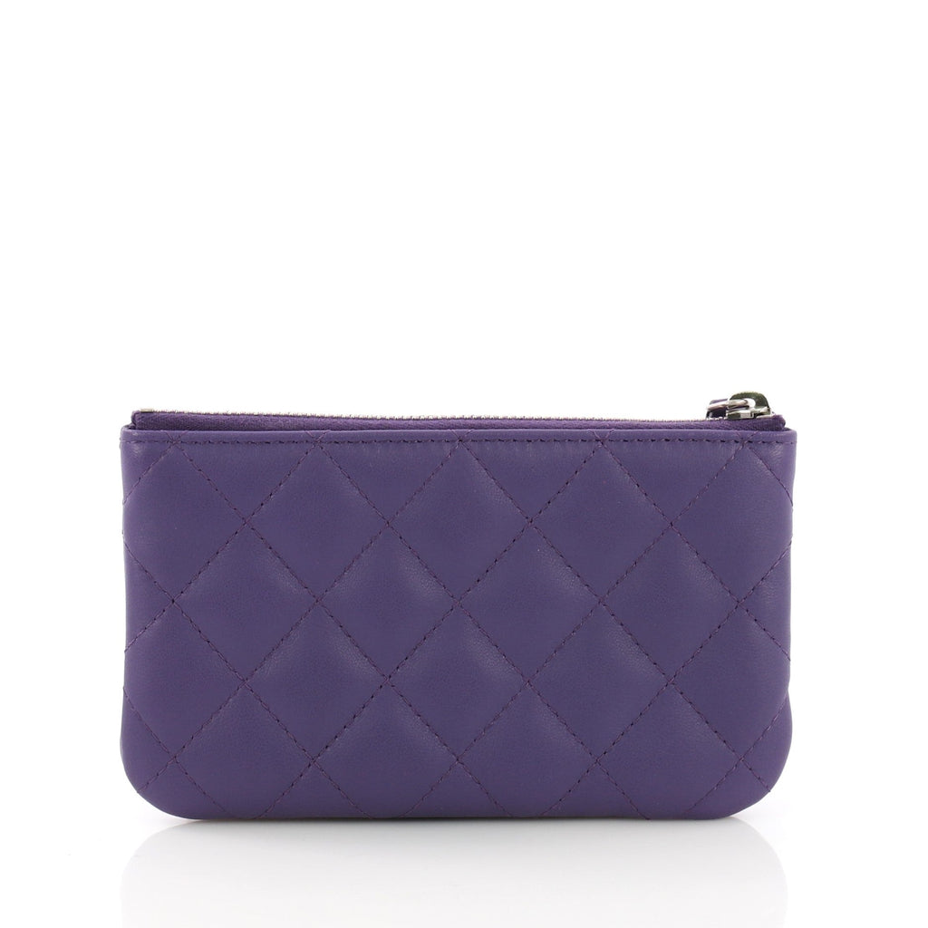 Classic O Case Pouch Quilted Lambskin Mini