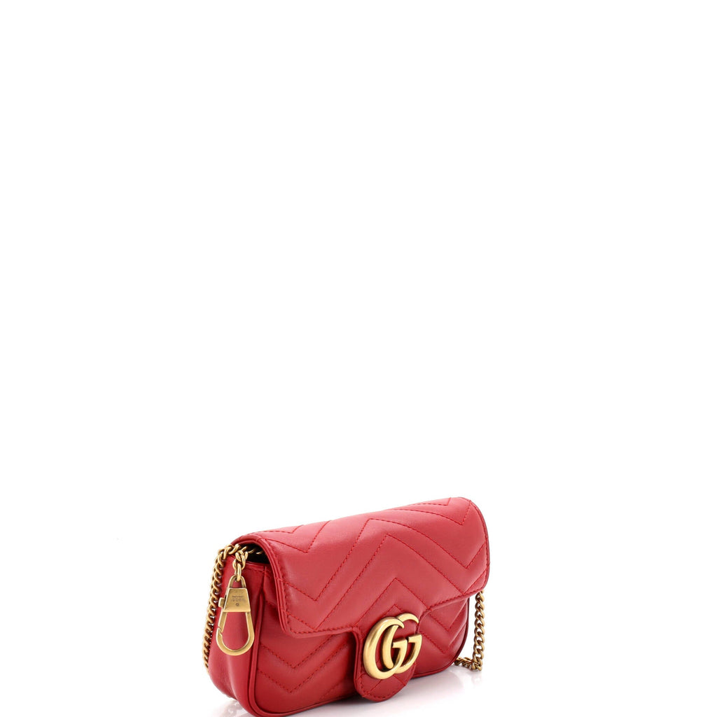 GG Marmont Flap Bag Matelasse Leather Super Mini