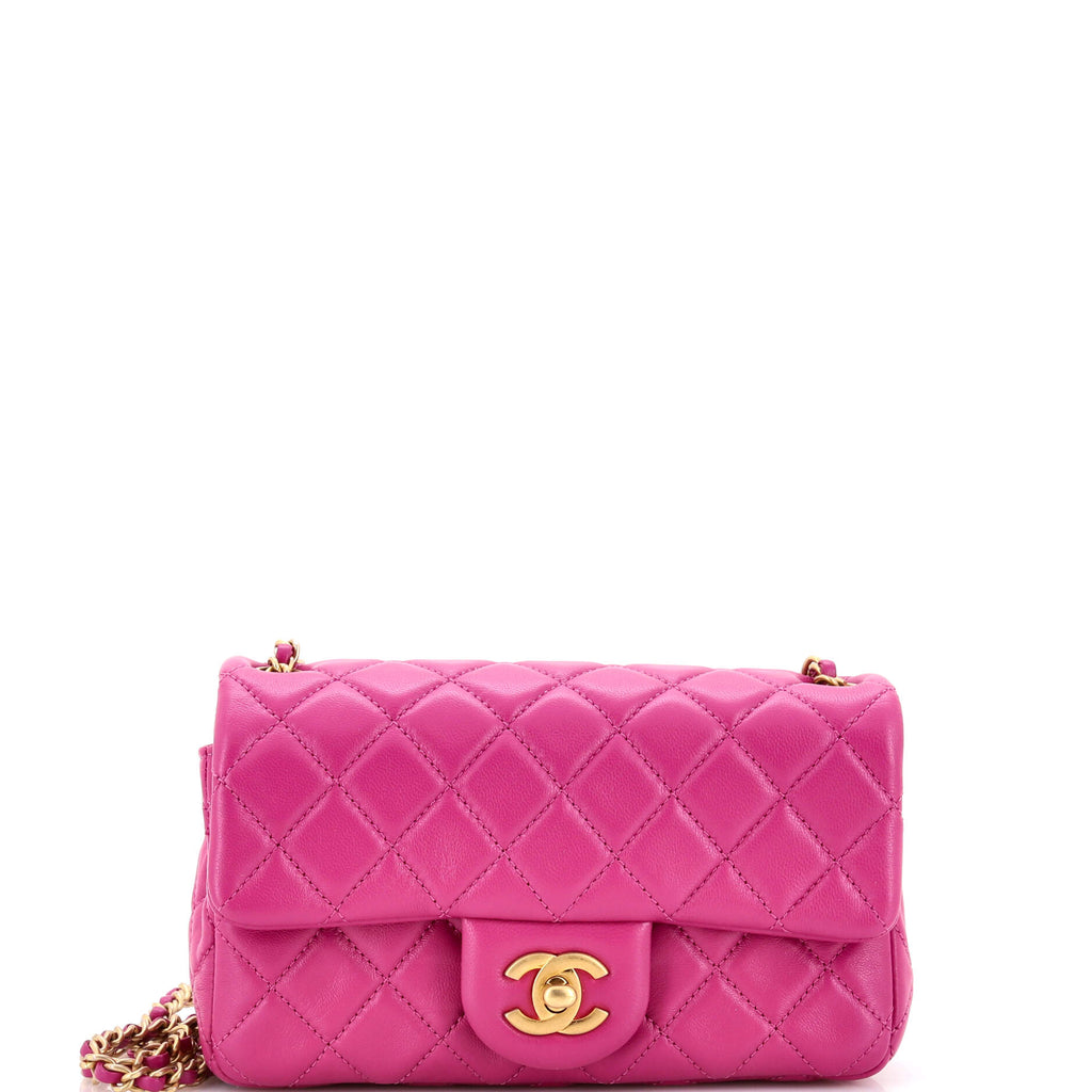 Pearl Crush Flap Bag Quilted Lambskin Mini