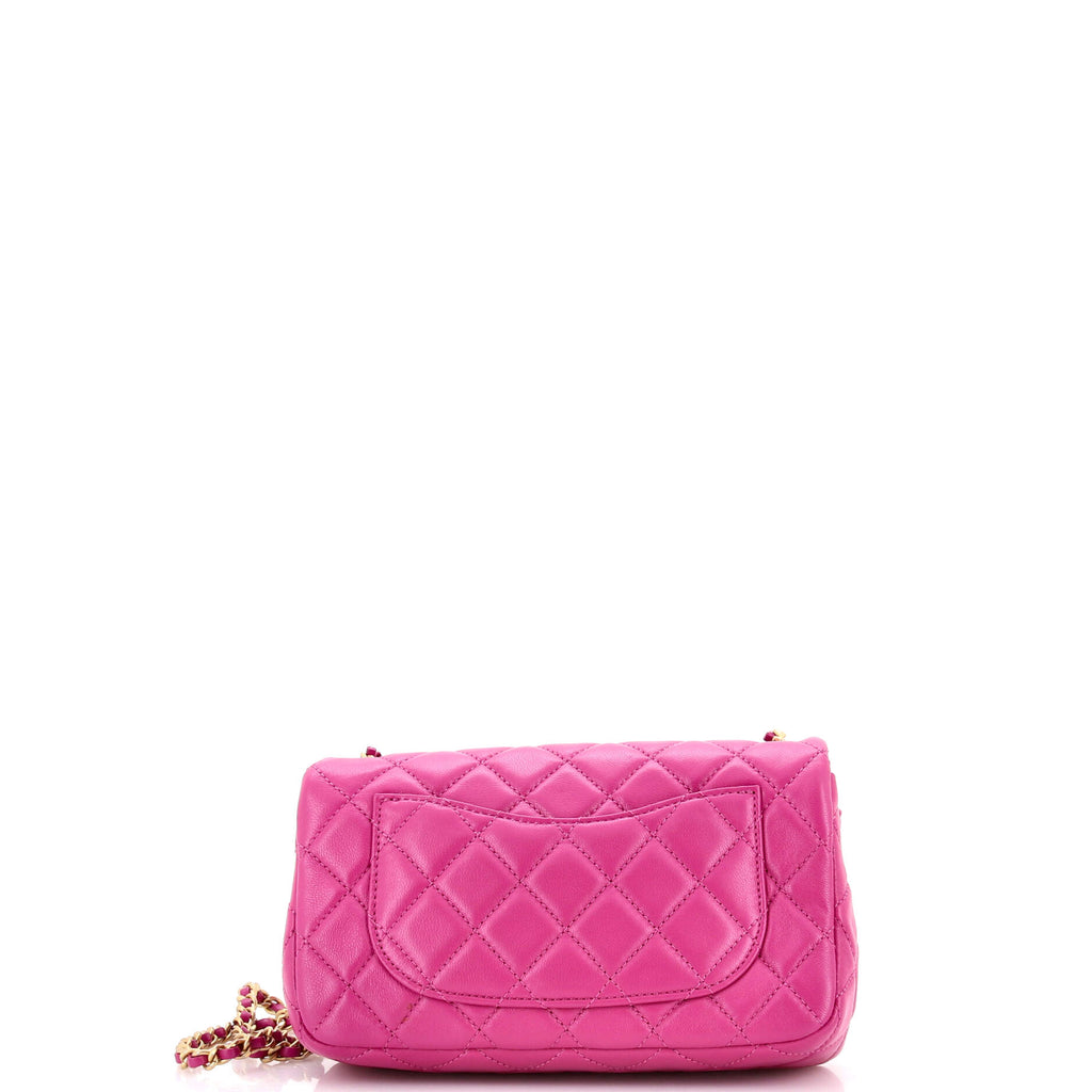 Pearl Crush Flap Bag Quilted Lambskin Mini