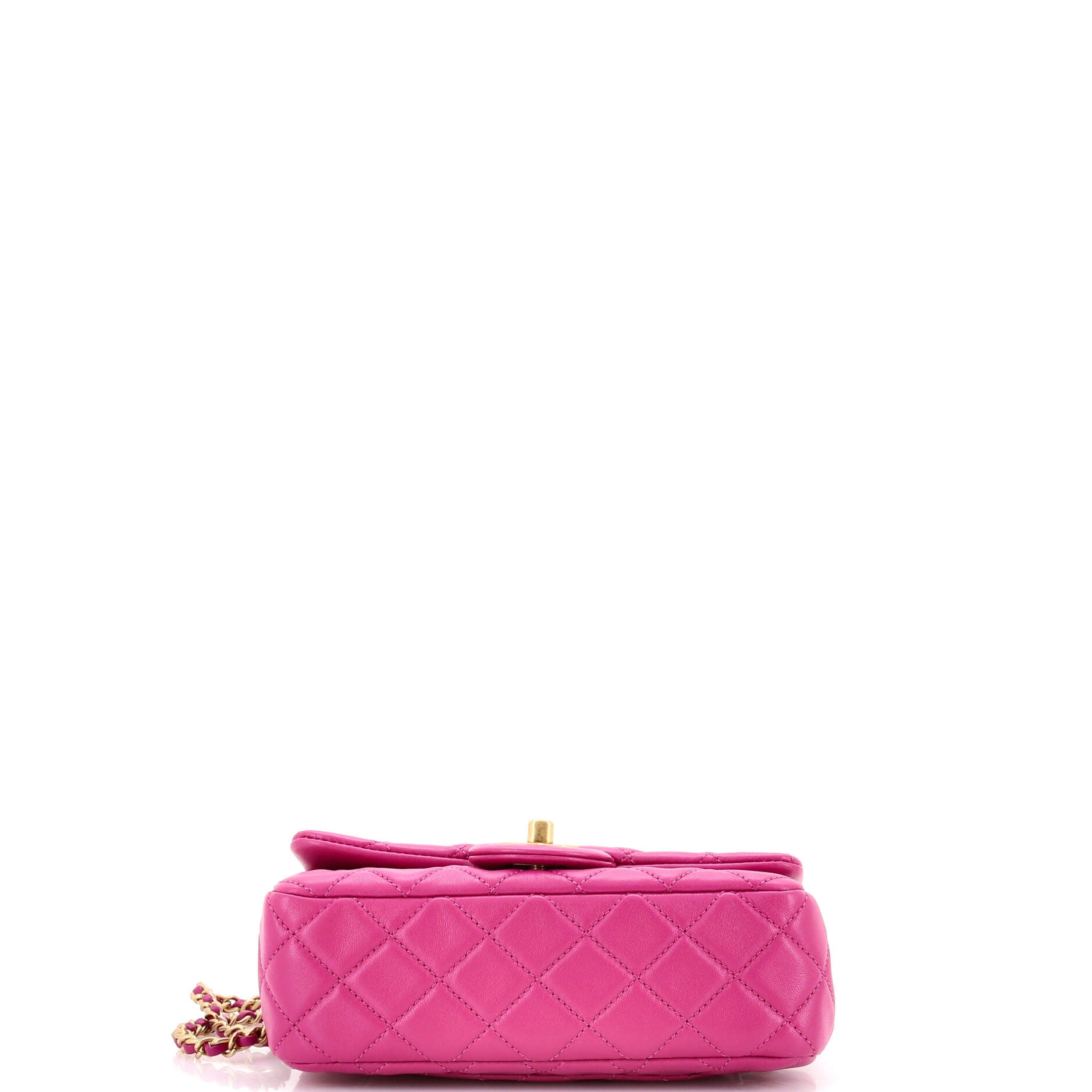 Pearl Crush Flap Bag Quilted Lambskin Mini