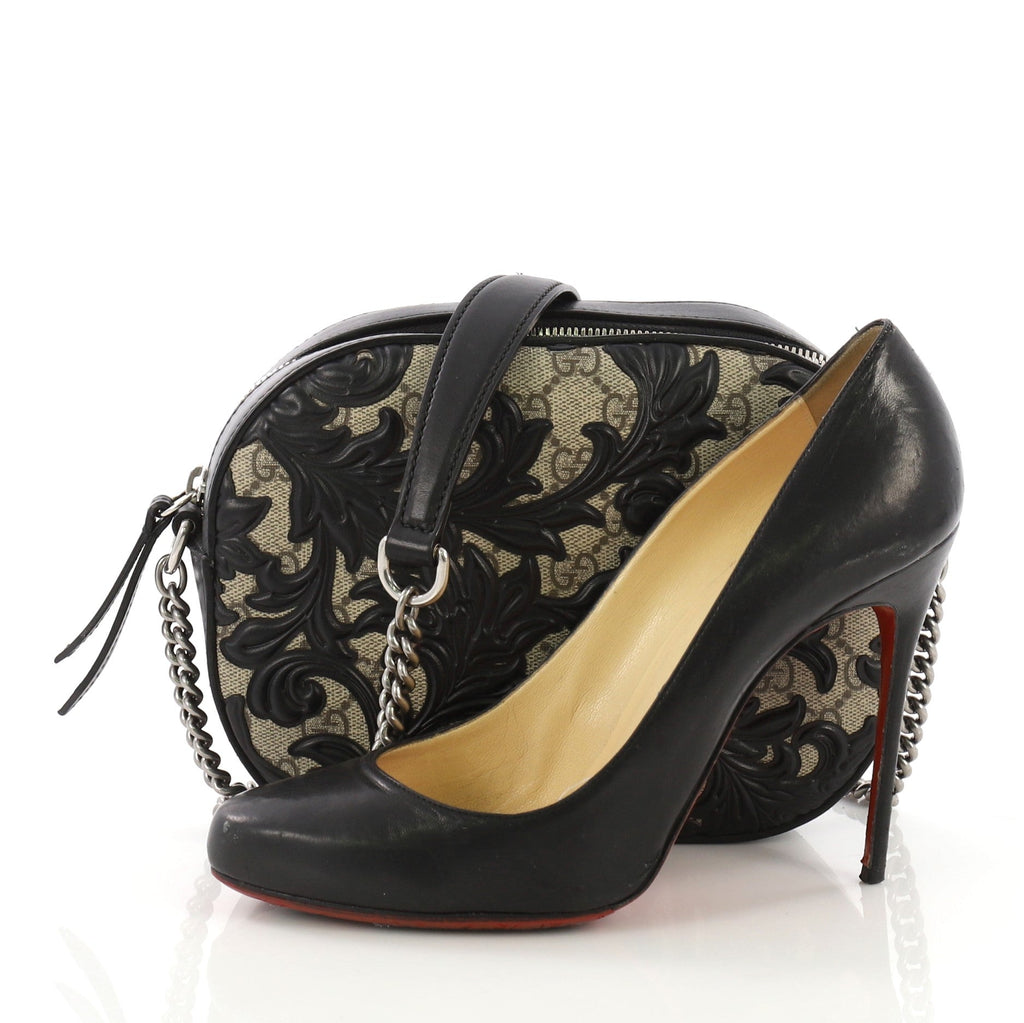 Chain Crossbody Bag Arabesque GG Coated Canvas Mini