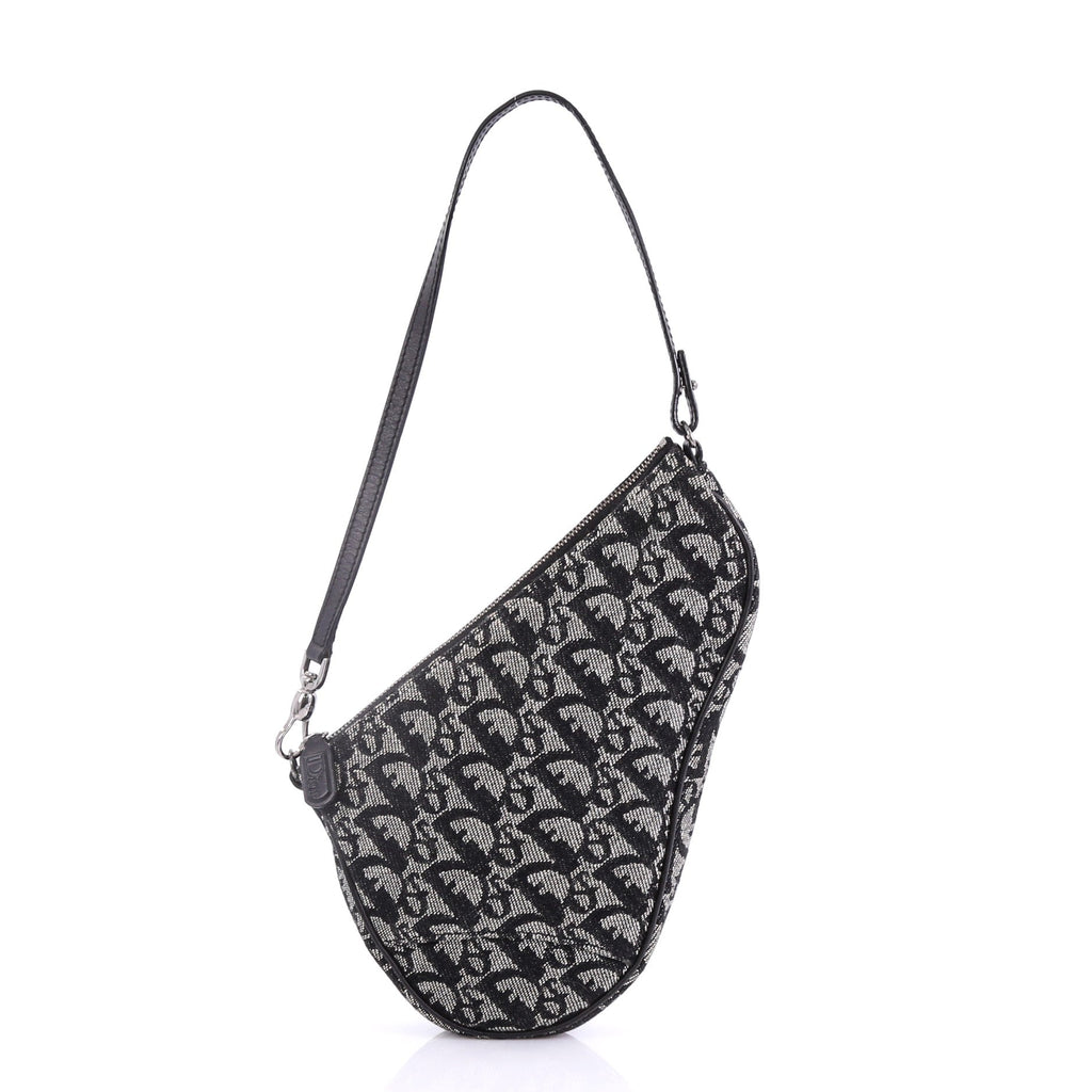 Vintage Saddle Bag Diorissimo Canvas Mini