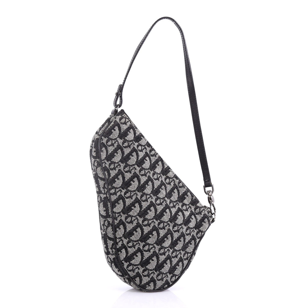 Vintage Saddle Bag Diorissimo Canvas Mini