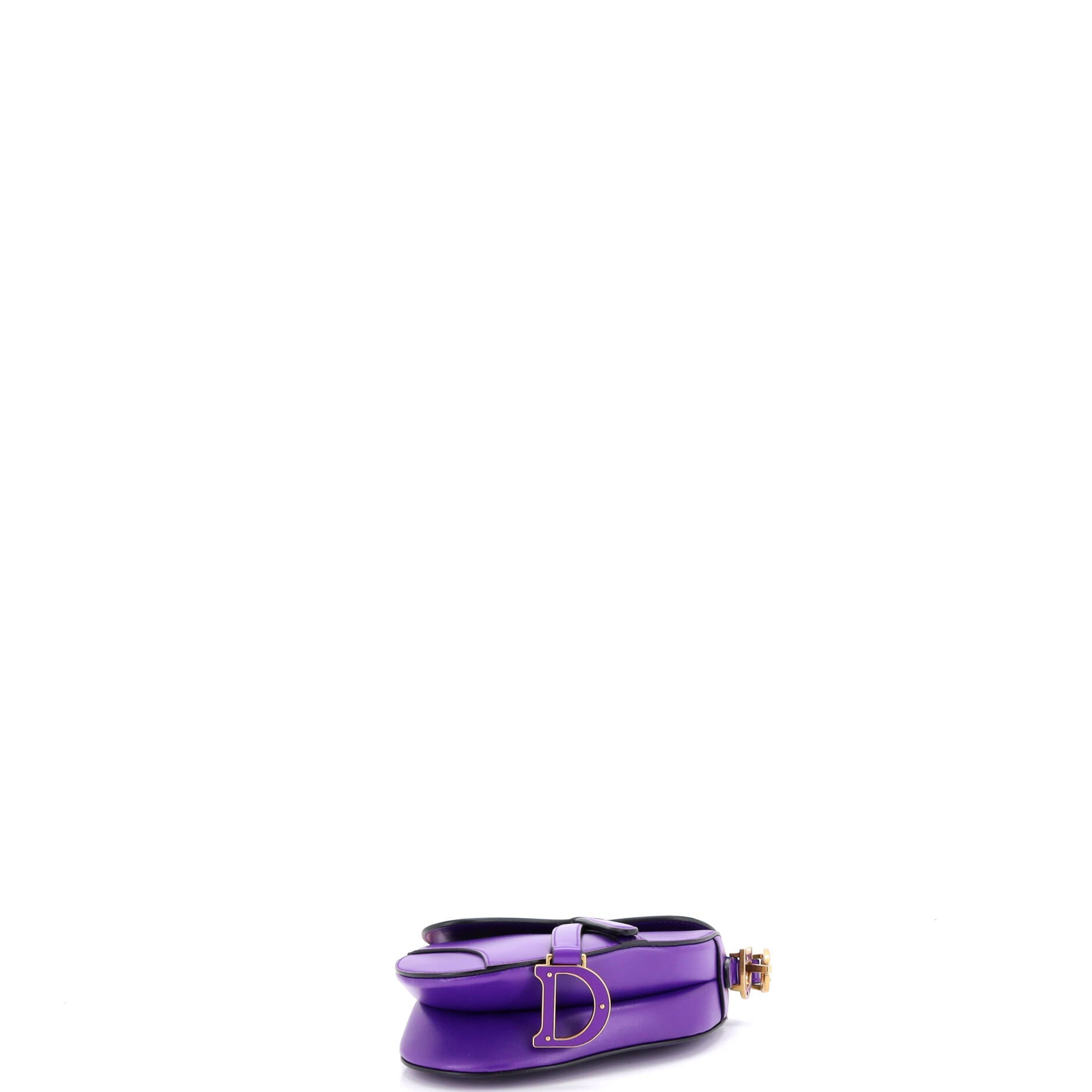 Saddle Handbag with Strap Leather Mini