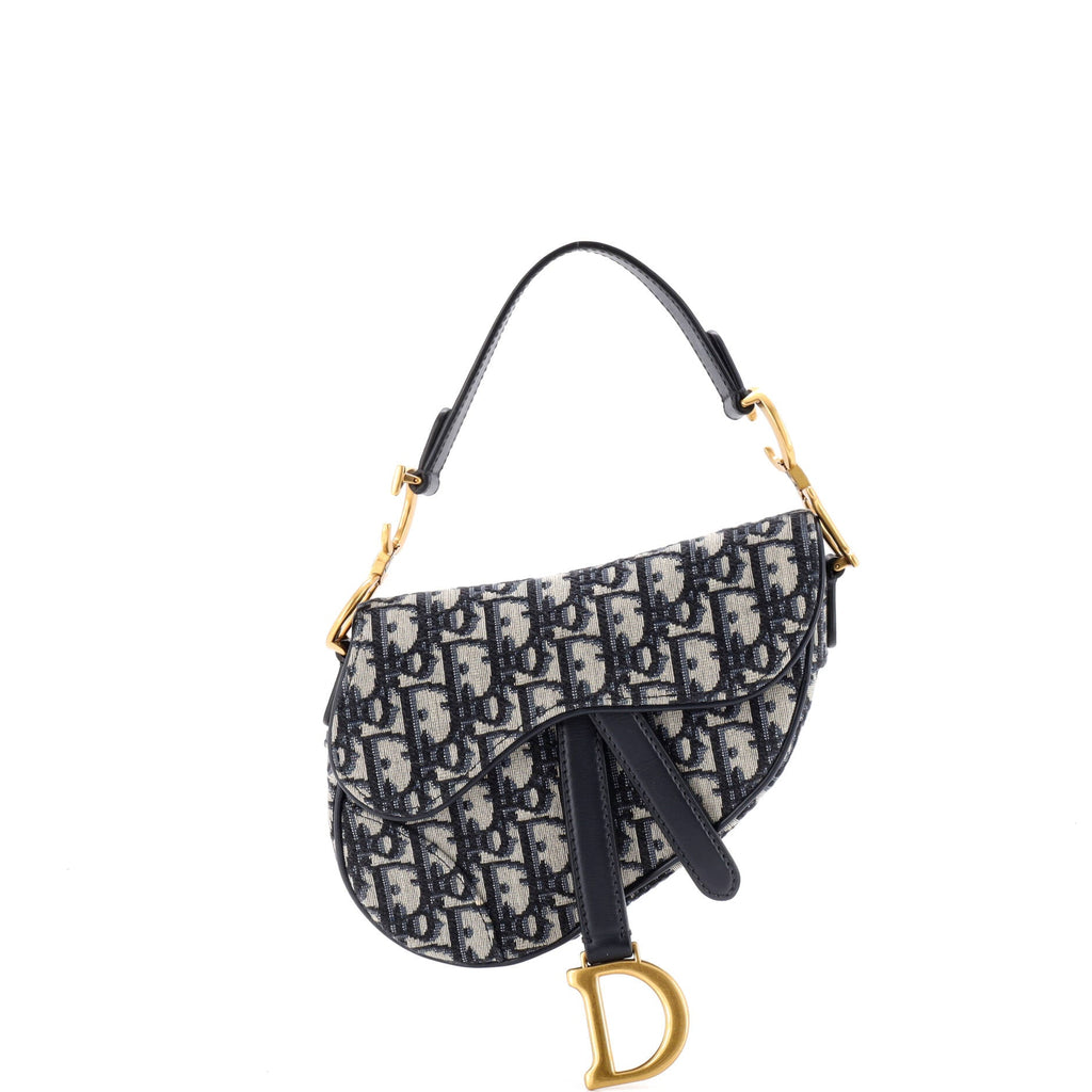 Saddle Handbag Oblique Canvas Mini