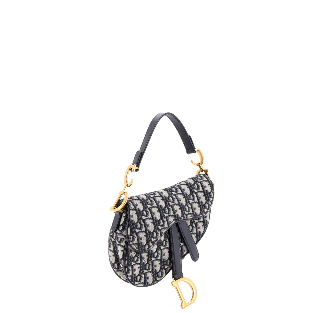 Saddle Handbag Oblique Canvas Mini