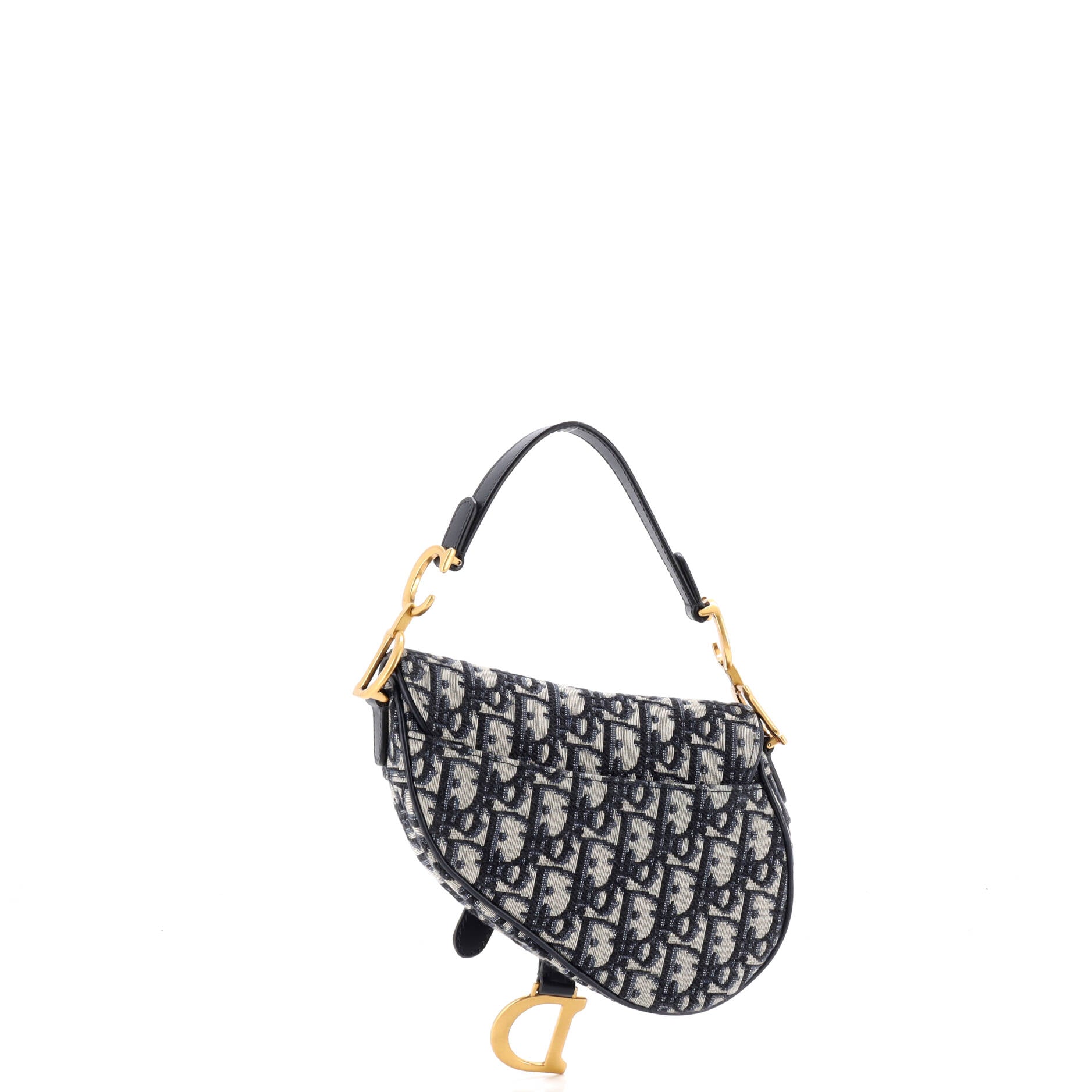 Saddle Handbag Oblique Canvas Mini
