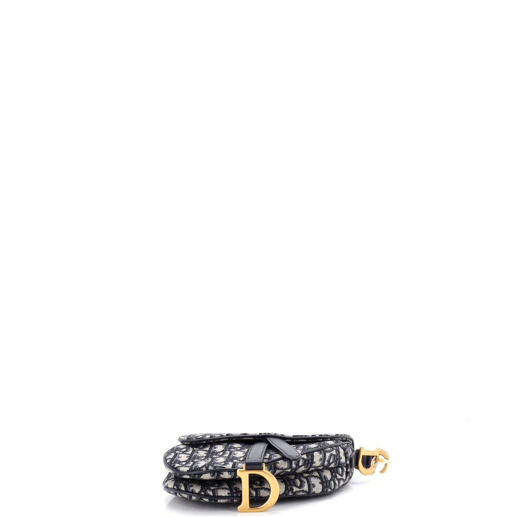 Saddle Handbag Oblique Canvas Mini