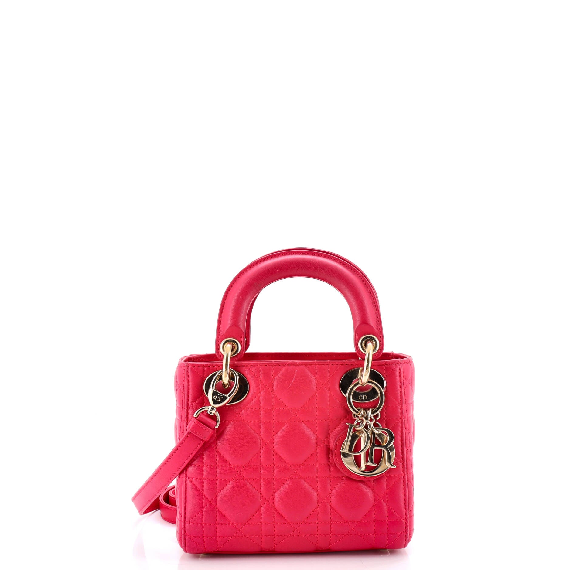 Lady Dior Bag Cannage Quilt Lambskin Mini