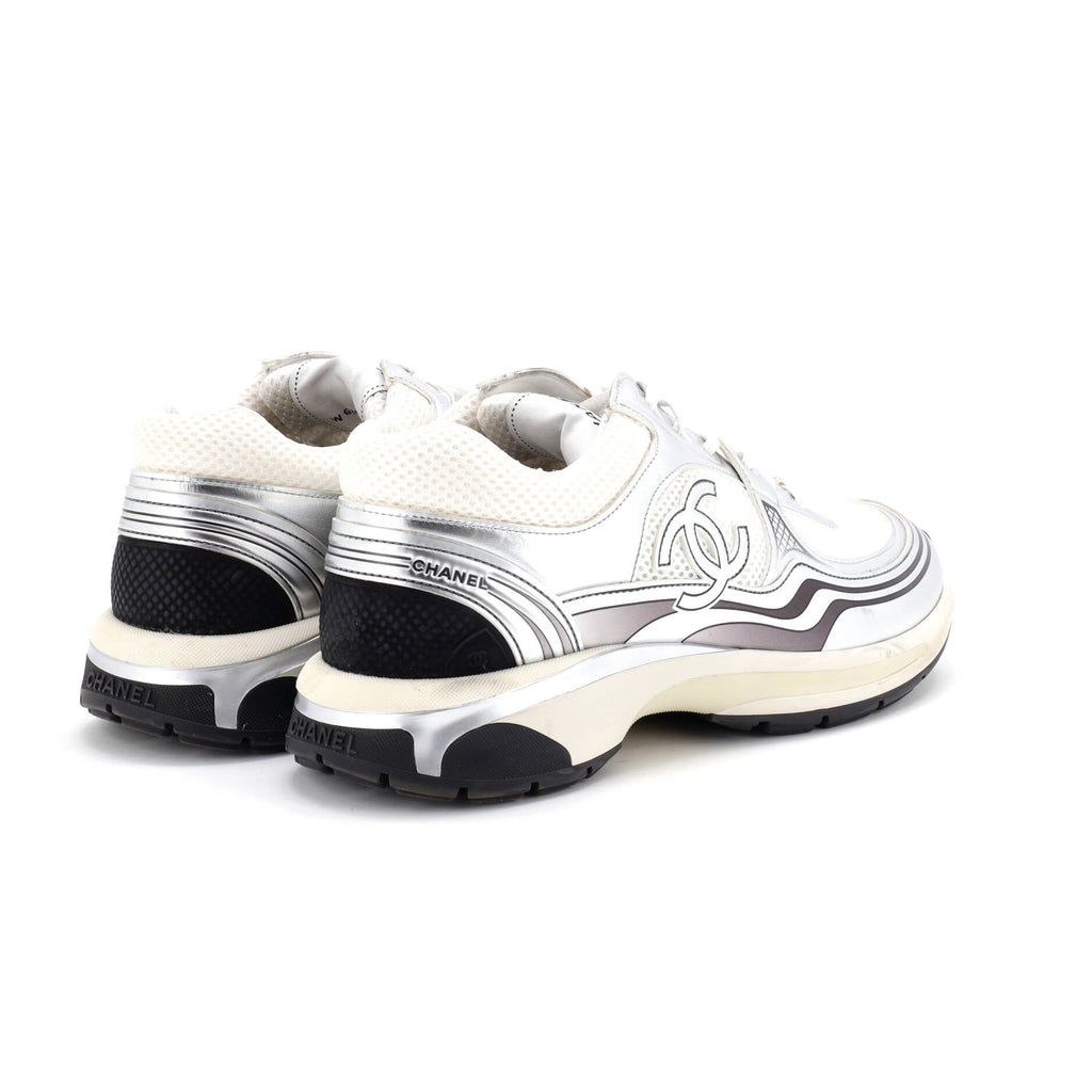 Women's CC Low-Top Sneakers Mesh and Laminated Leather