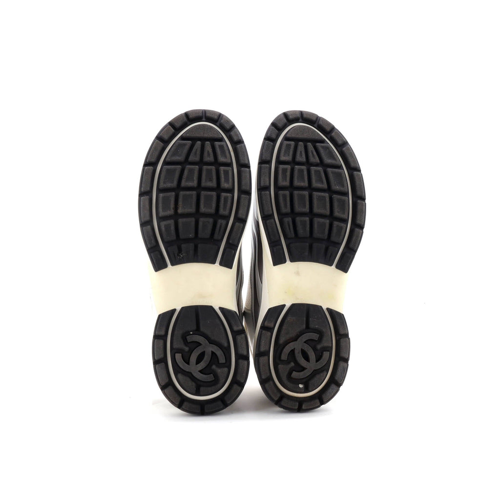 Women's CC Low-Top Sneakers Mesh and Laminated Leather