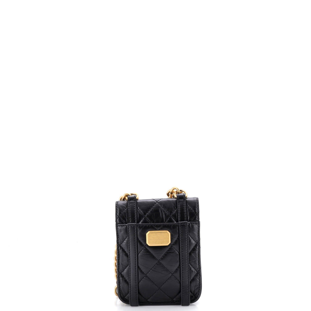 City School Flap Messenger Bag Quilted Aged Calfskin Mini
