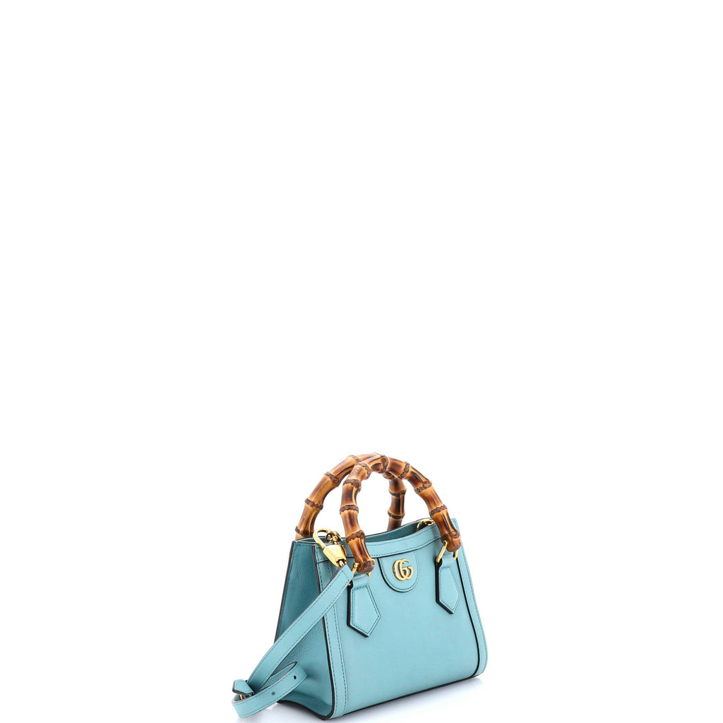 Diana NM Bamboo Handle Tote Leather Mini