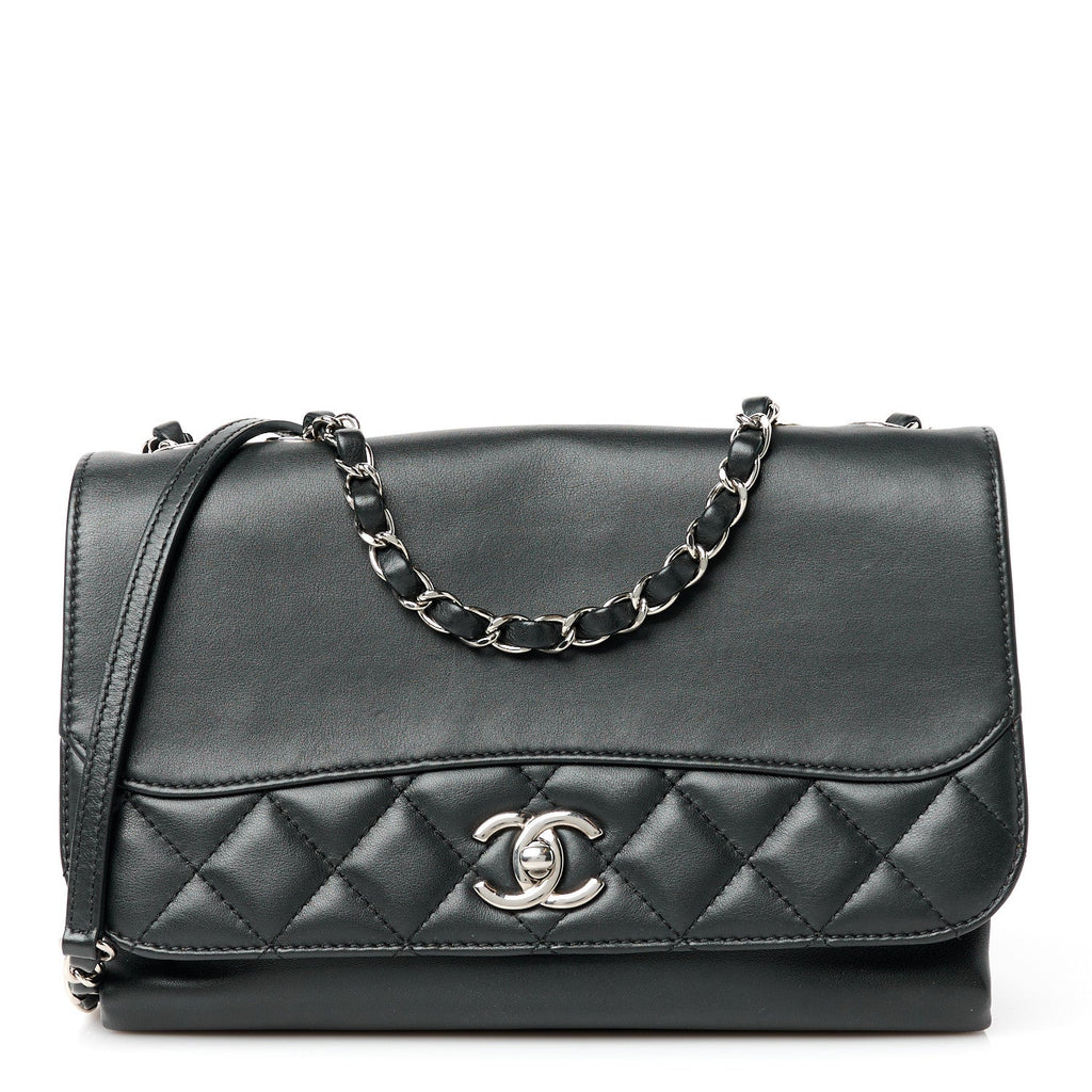 Calfskin Small Tramezzo Flap Black