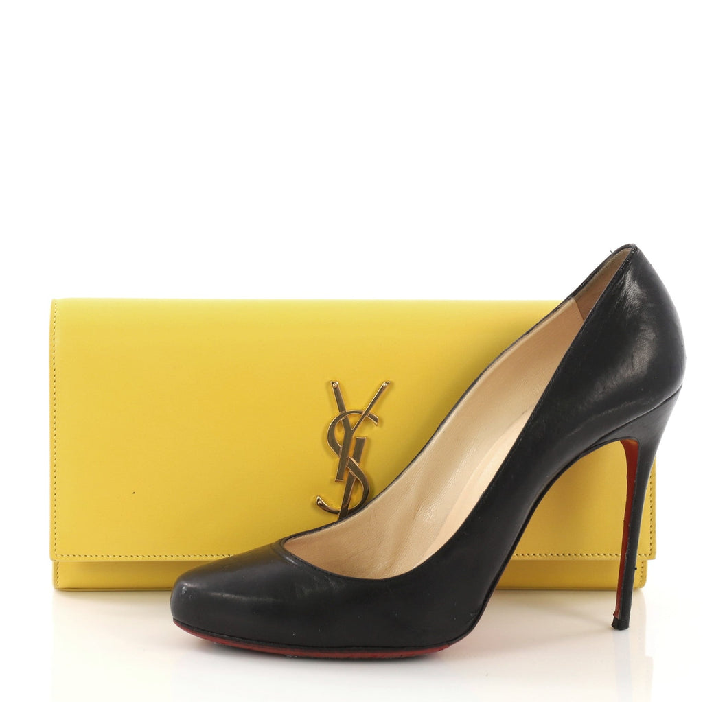 Classic Monogram Clutch Leather Long
