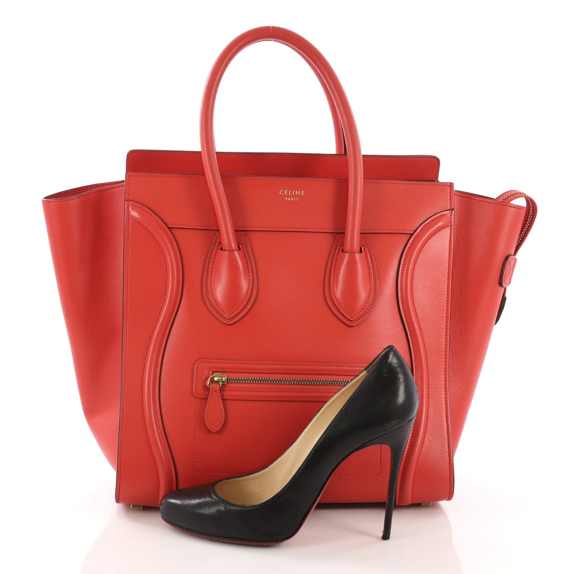 Luggage Handbag Smooth Leather Mini