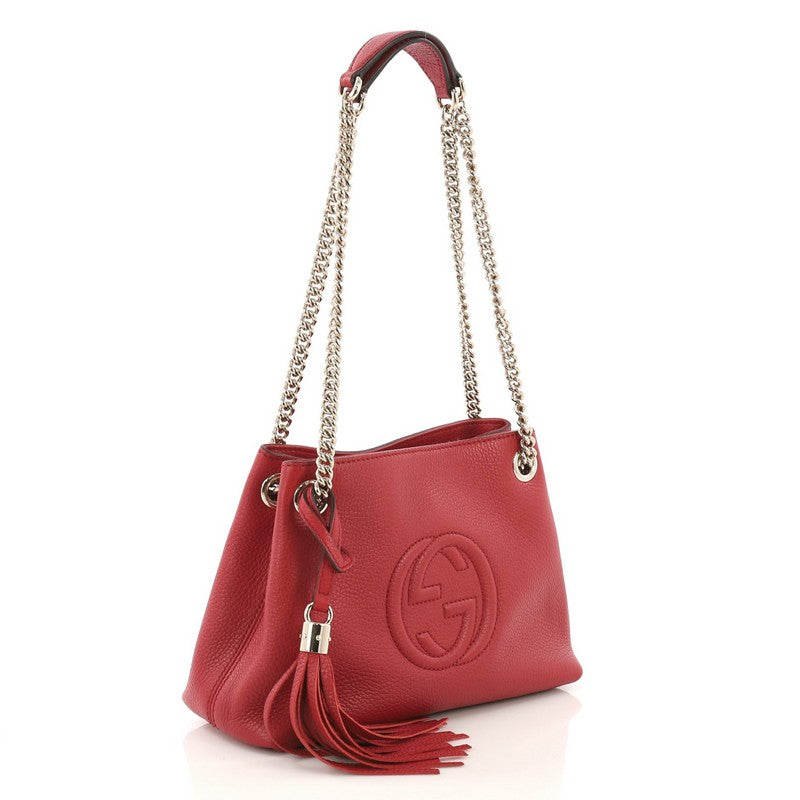 Soho Chain Strap Shoulder Bag Leather Mini