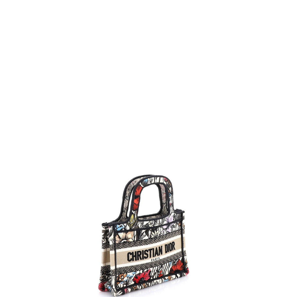 Book Tote Embroidered Canvas Mini
