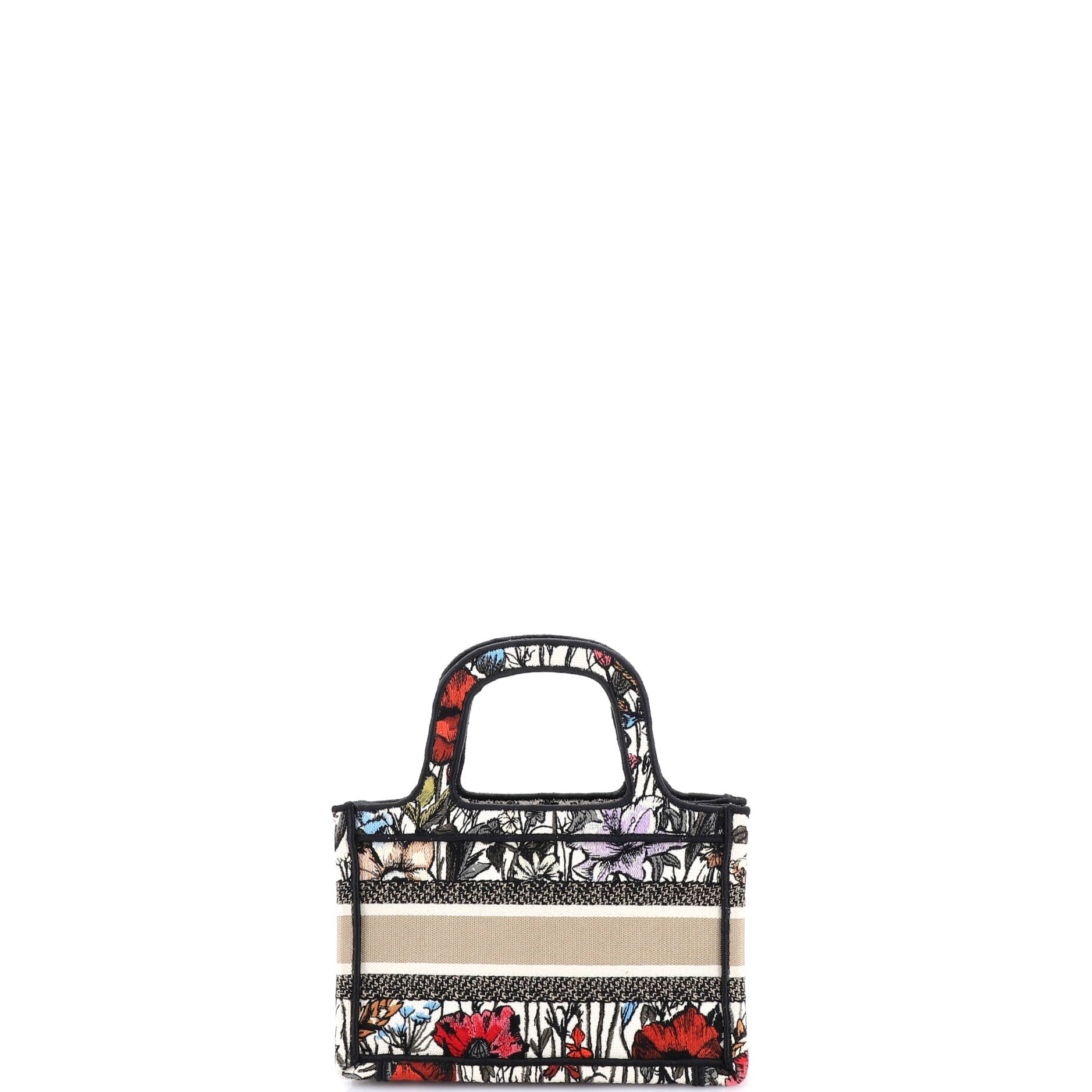 Book Tote Embroidered Canvas Mini