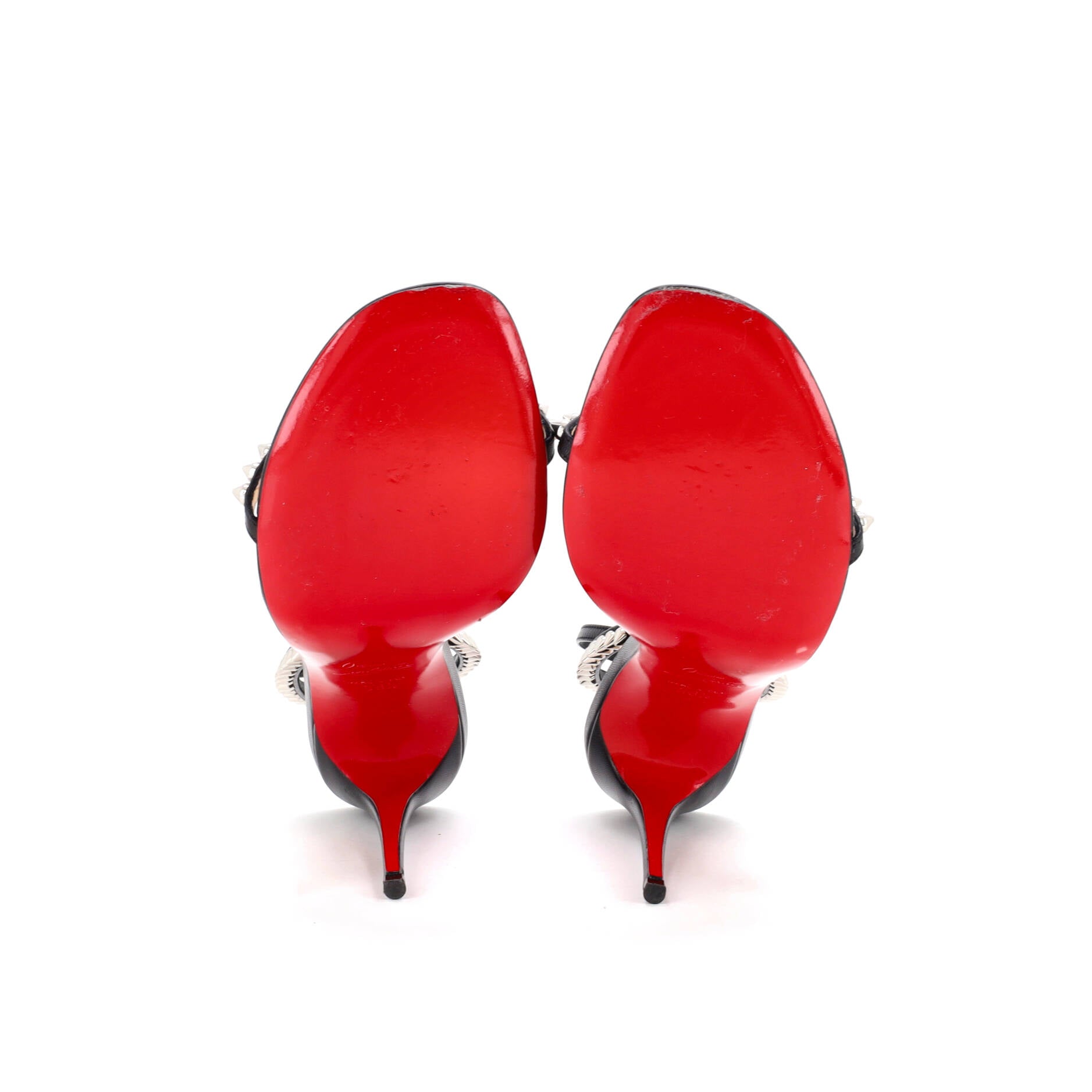 Women's So You Heeled Sandals Crystal Spiked Leather 100
