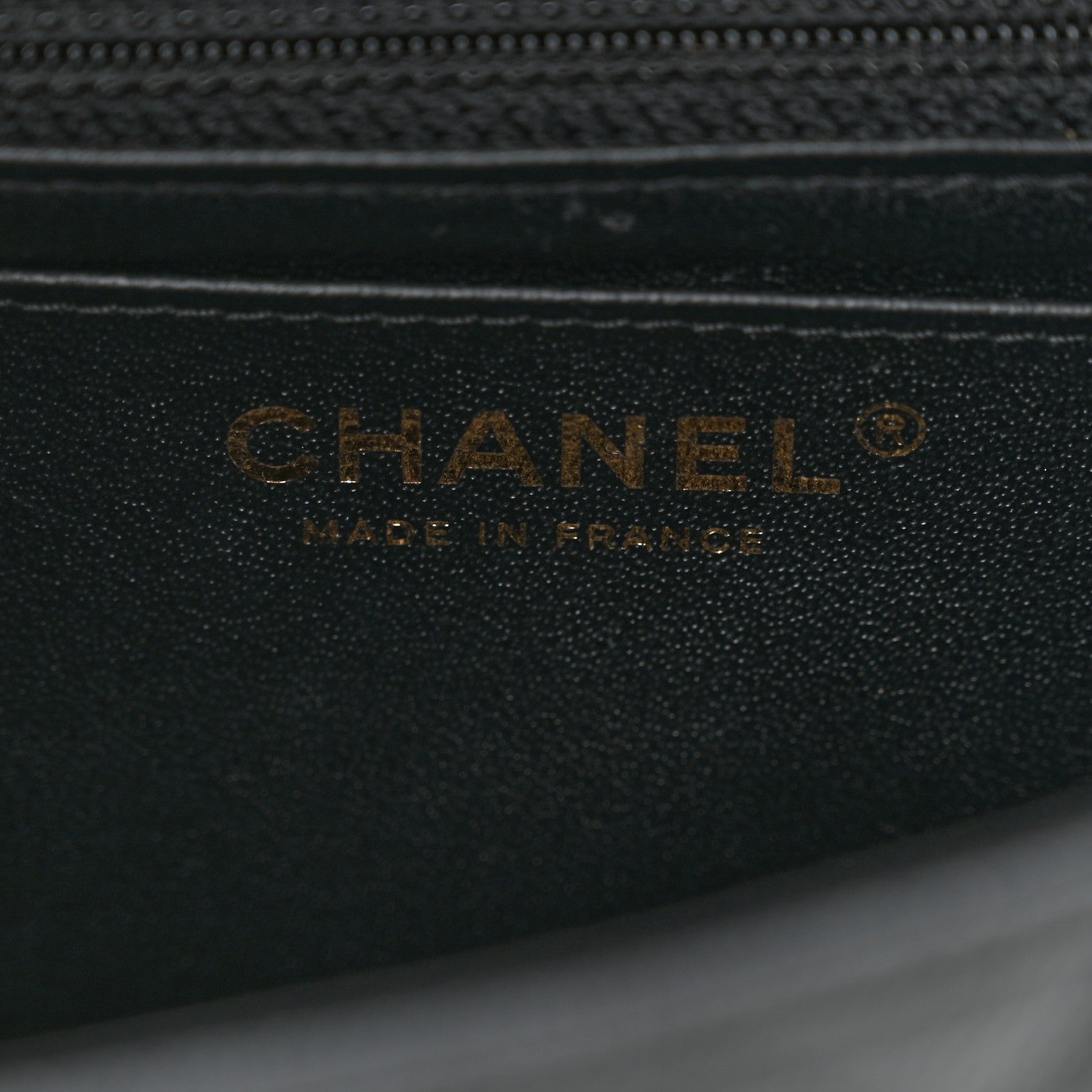 Caviar Quilted Mini Square Flap Black