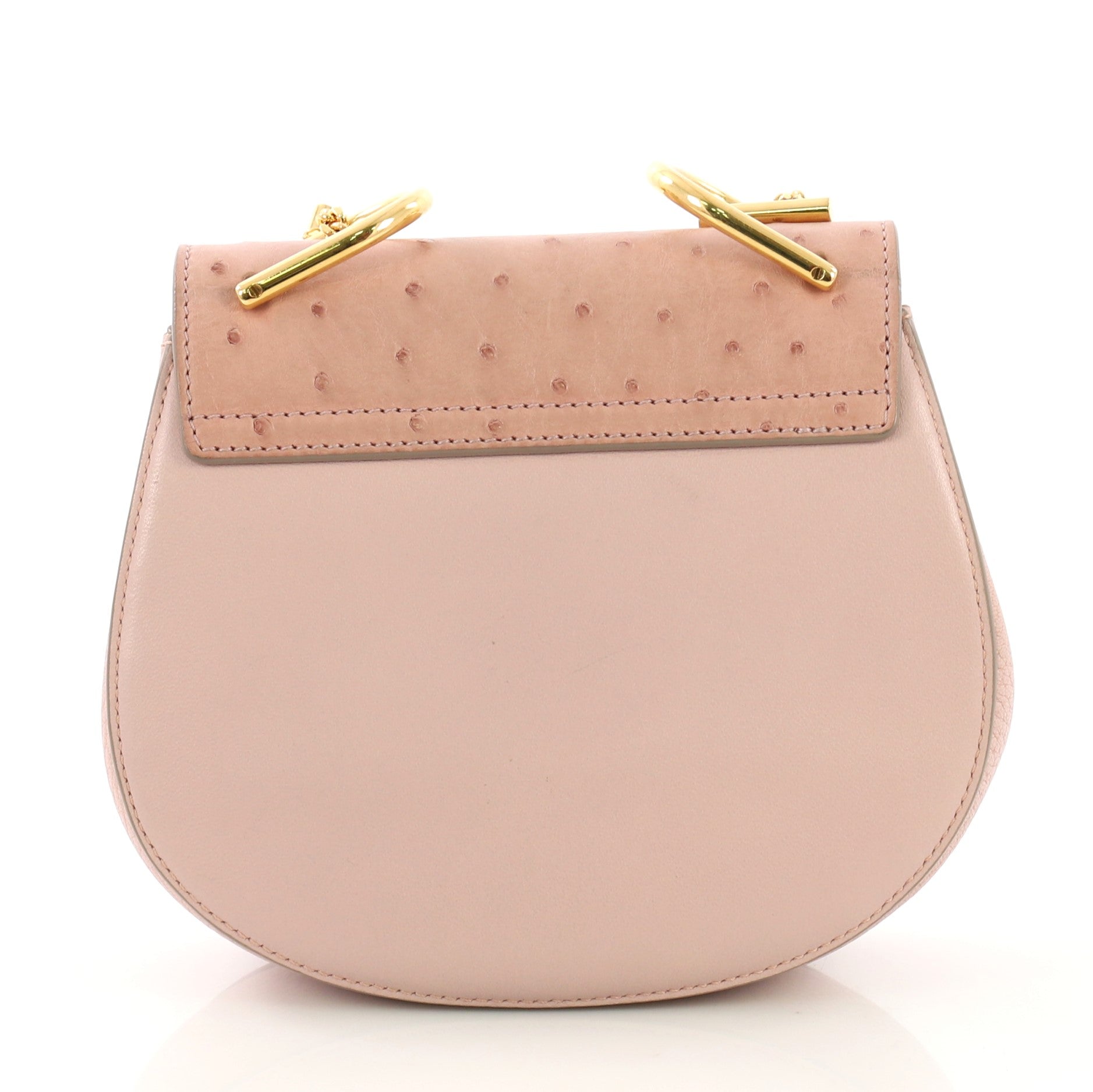 Drew Crossbody Bag Leather with Ostrich Mini