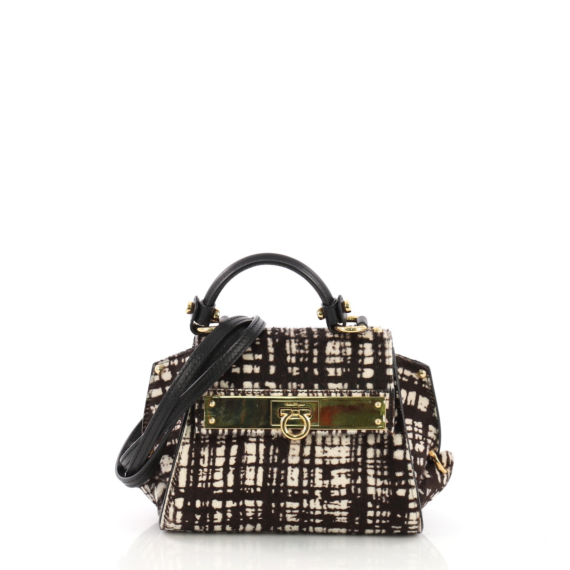 Sofia Satchel Printed Calf Hair Mini