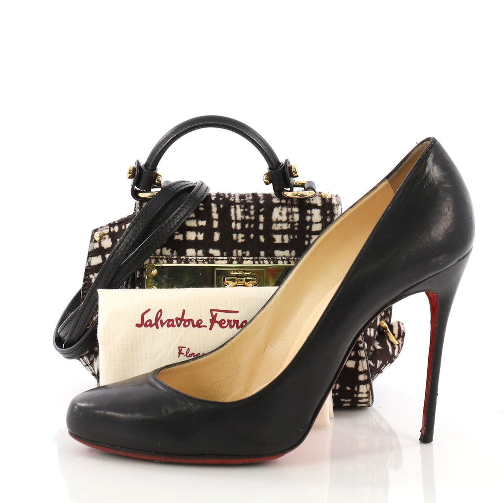 Sofia Satchel Printed Calf Hair Mini