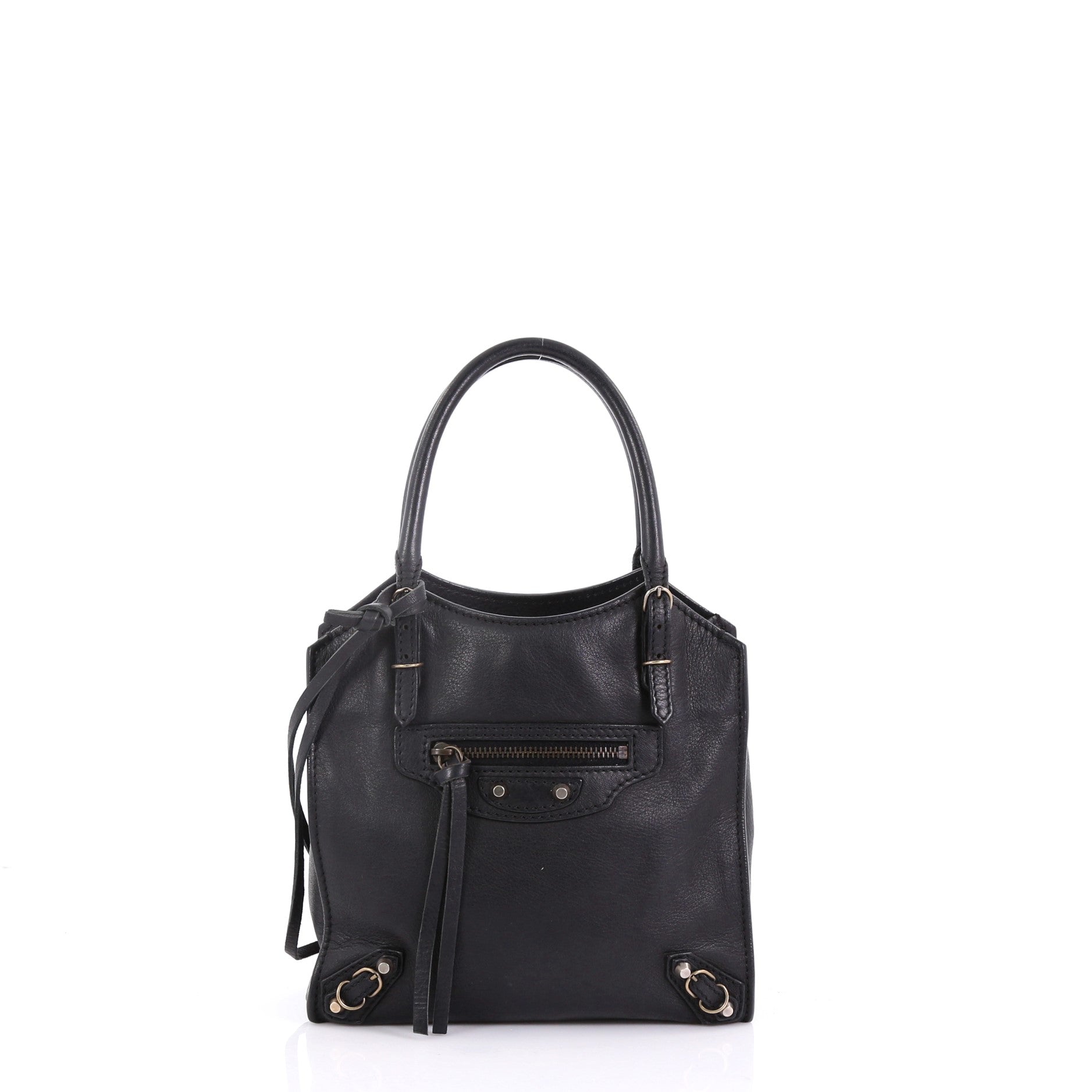 Papier Classic Studs Tote Leather Mini