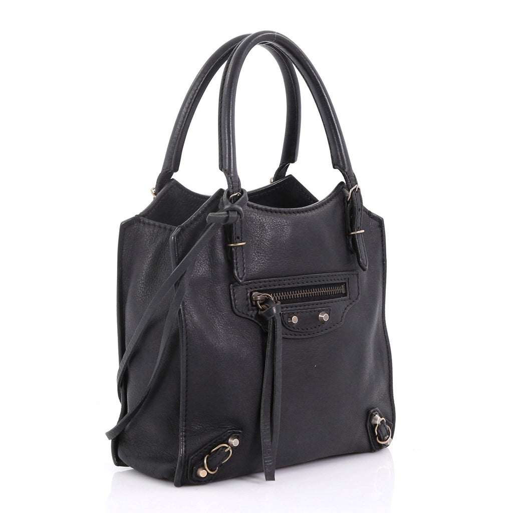 Papier Classic Studs Tote Leather Mini