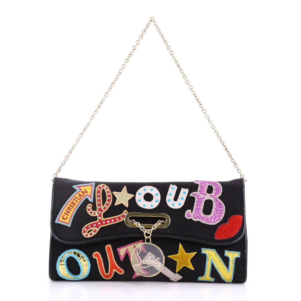 Riviera Clutch Canvas with Applique