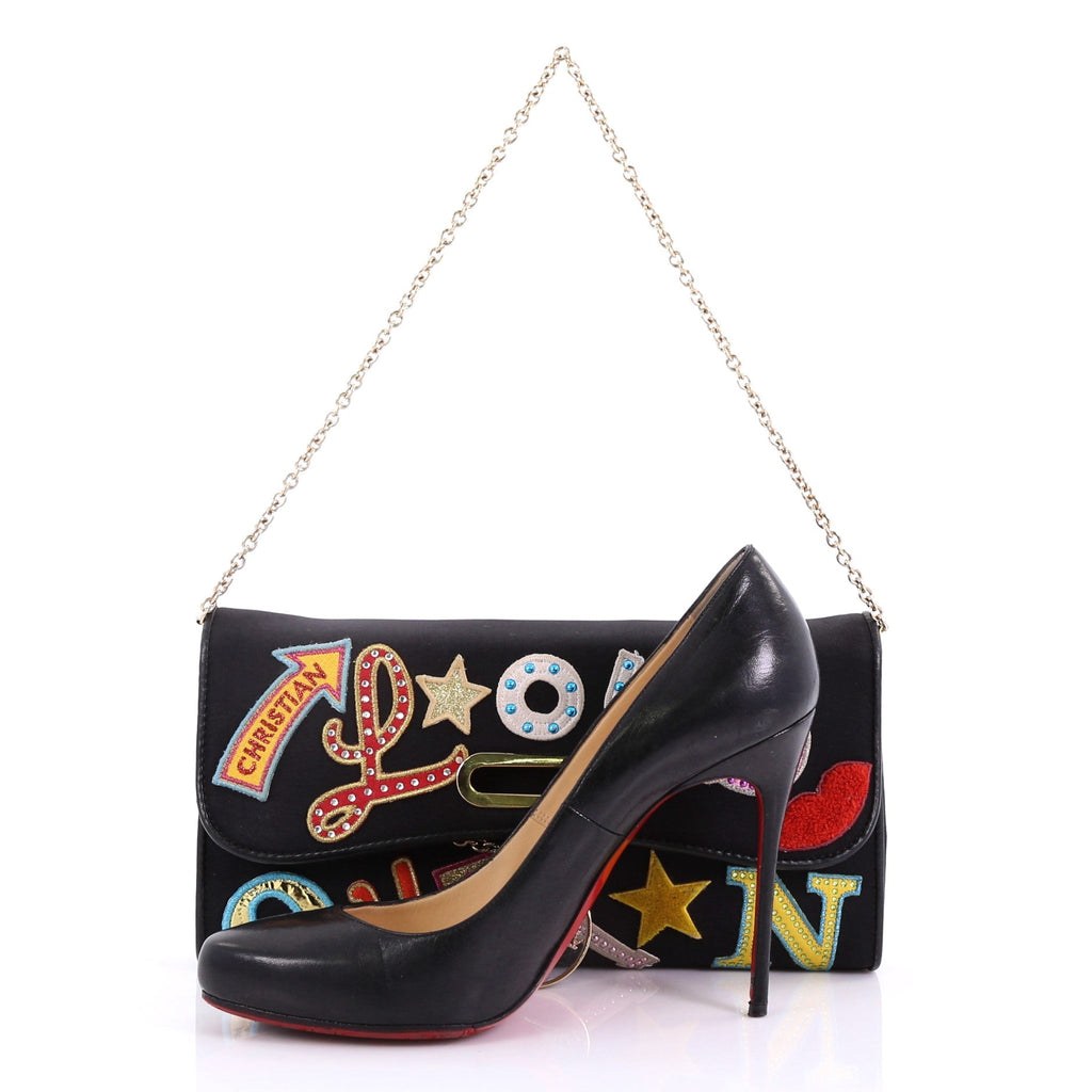 Riviera Clutch Canvas with Applique