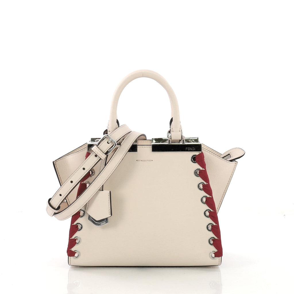 3Jours Handbag Leather with Ribbon Whipstitch Mini