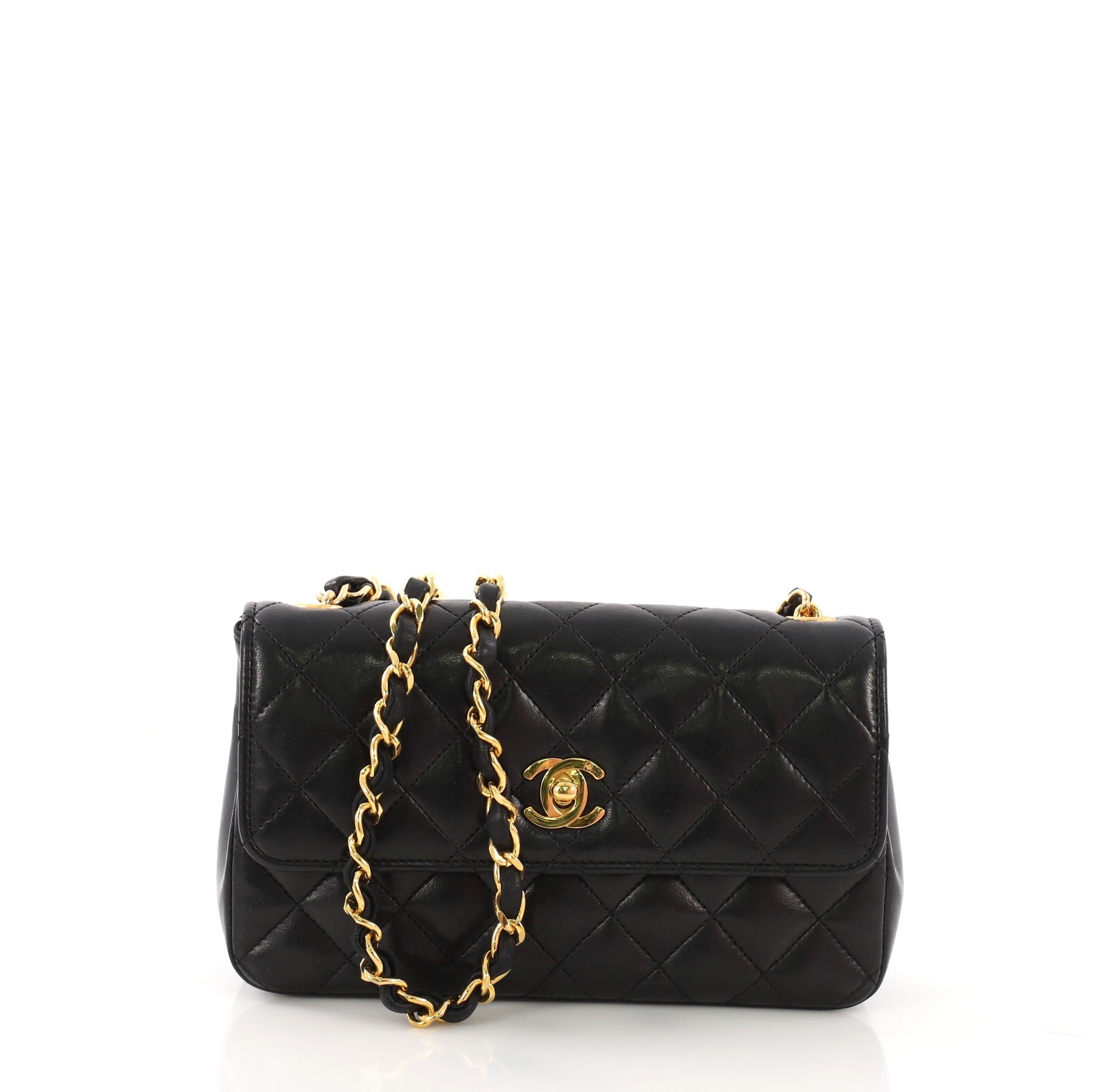 Vintage Flap Bag Quilted Lambskin Mini