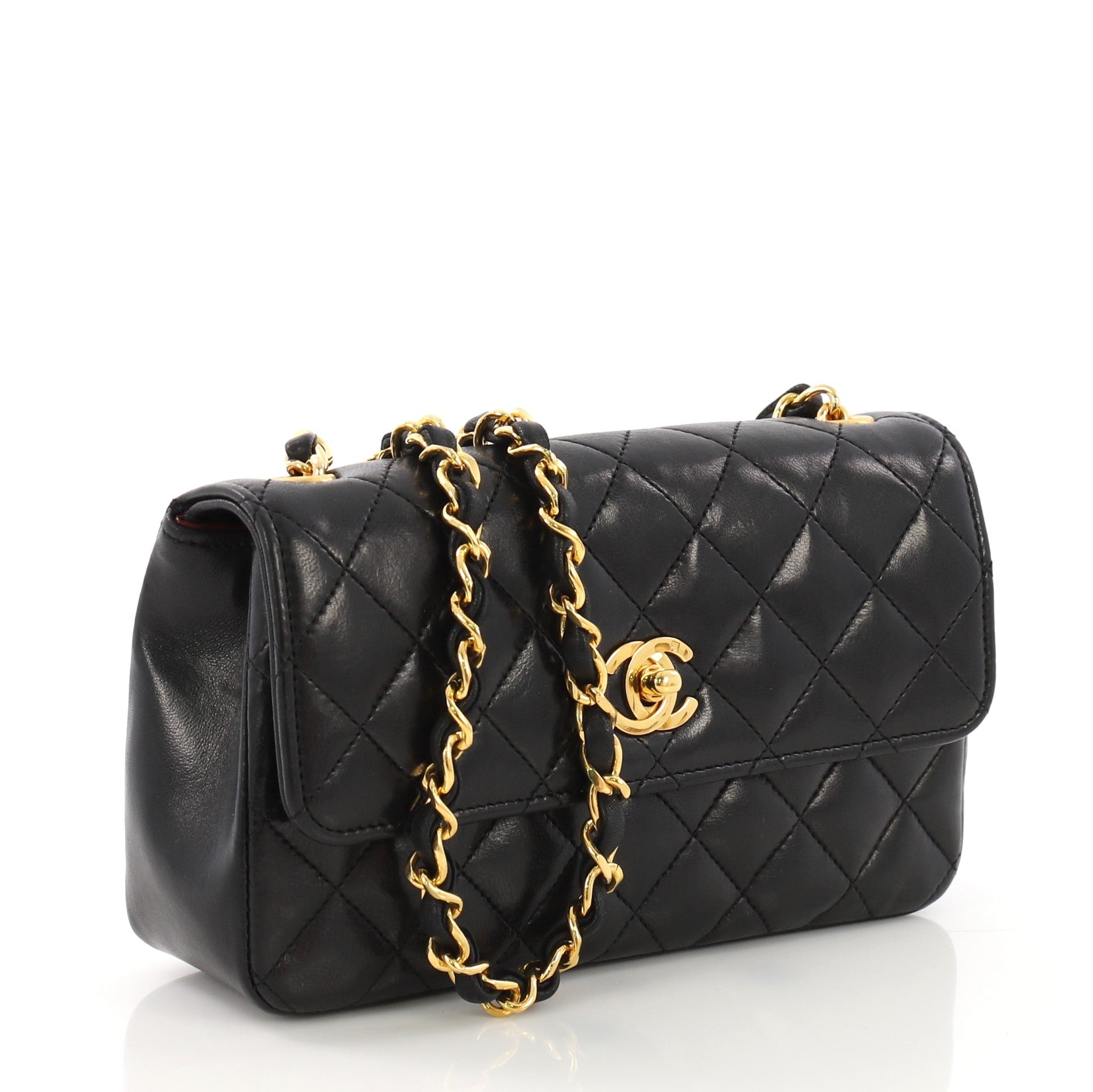 Vintage Flap Bag Quilted Lambskin Mini