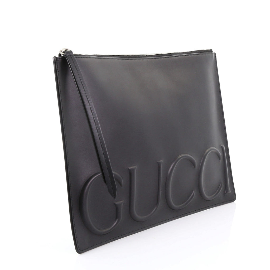XL Zip Clutch Leather