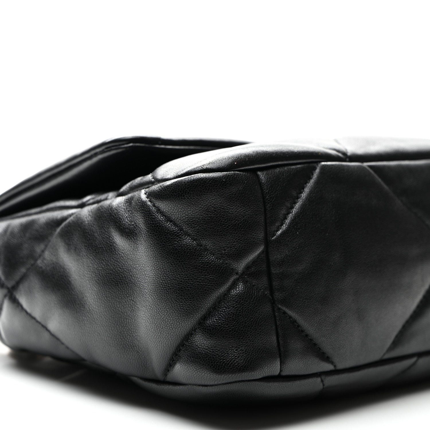 Goatskin Quilted Medium Chanel 19 Flap Black