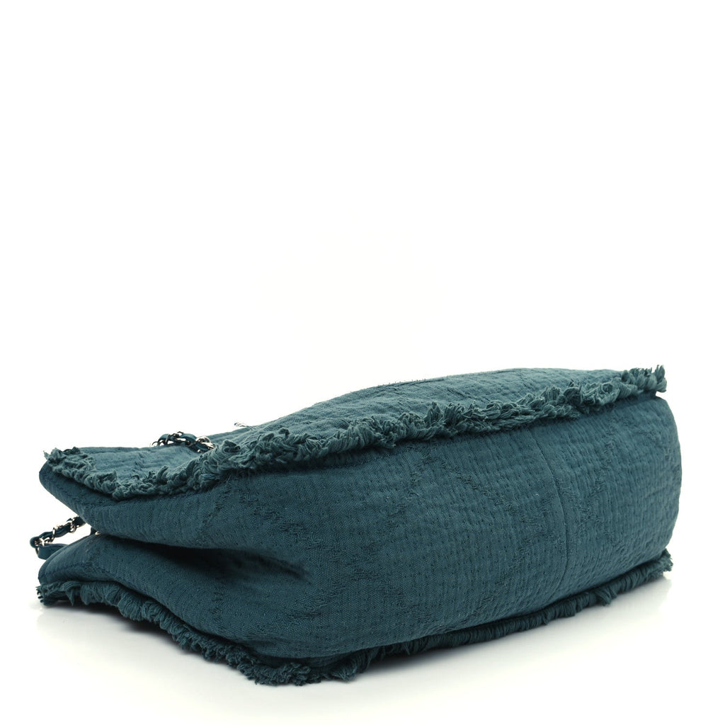 Canvas Large Double Face Shopping Tote Green