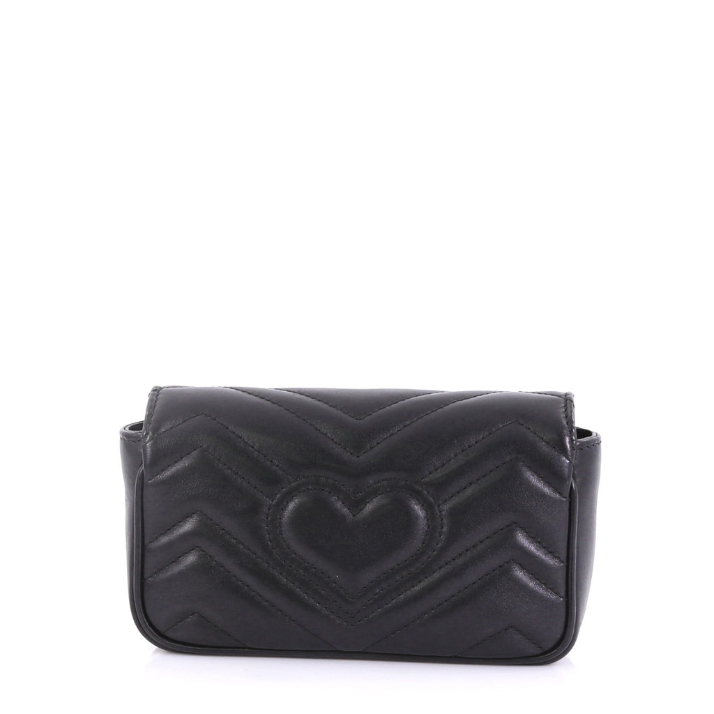 GG Marmont Flap Bag Matelasse Leather Super Mini