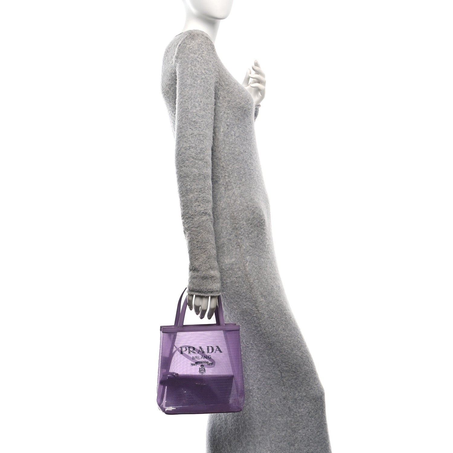 Sequin Mesh Small Tote Bag Lilium
